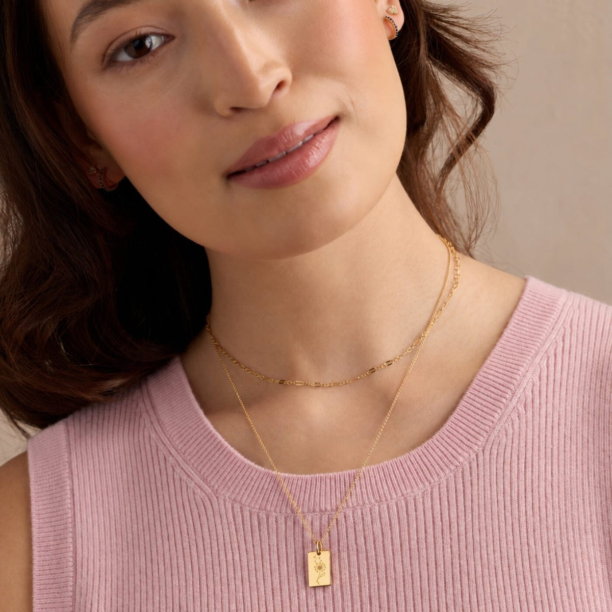 Personalized Mini Dog Tag Necklace – Ellie Fund