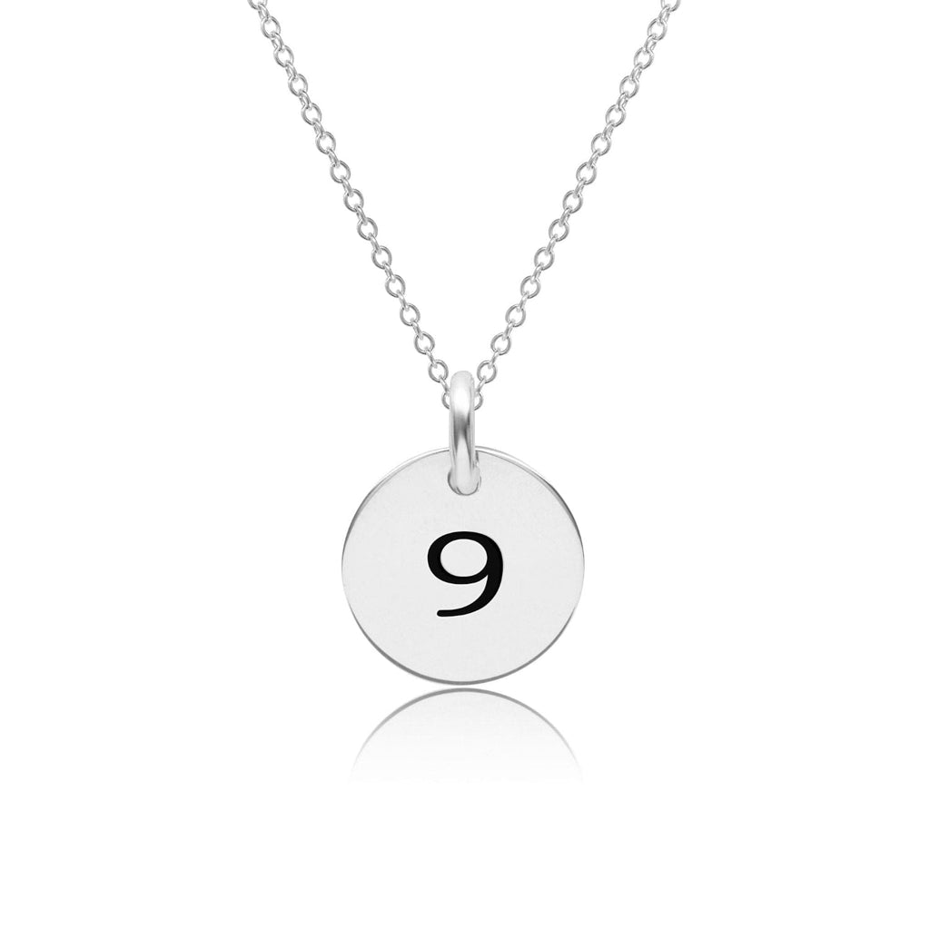 Mini Circle Number Necklace