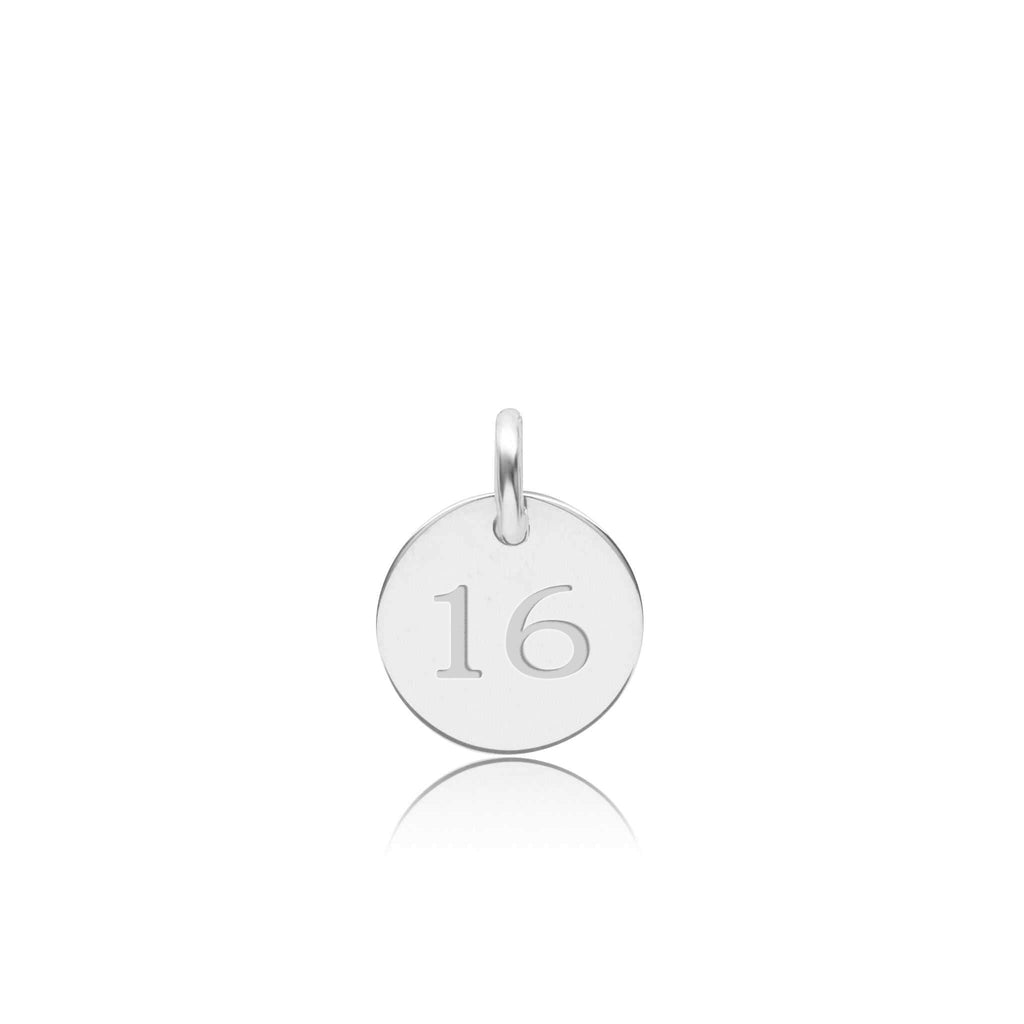 Mini Circle Number Charm