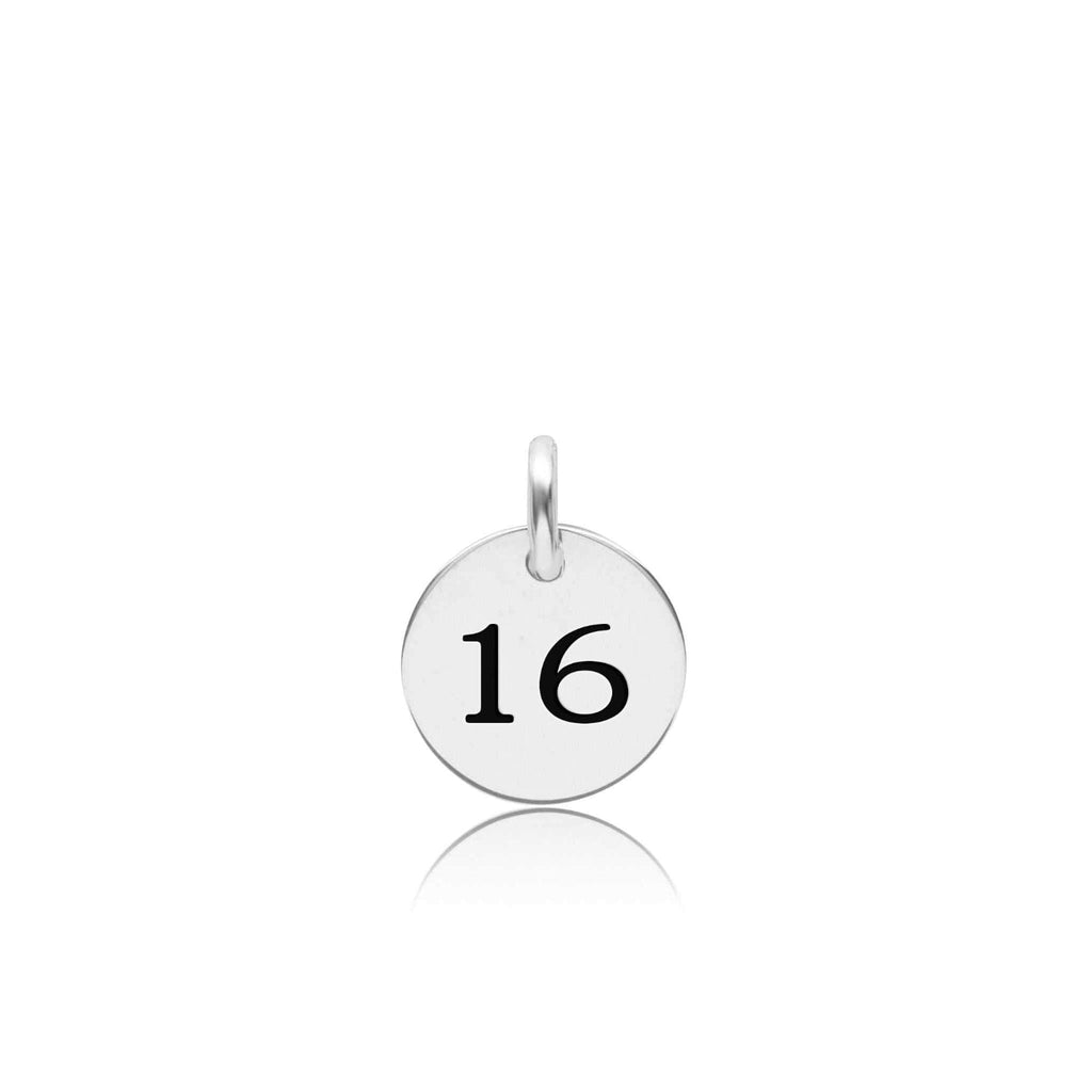 Mini Circle Number Charm