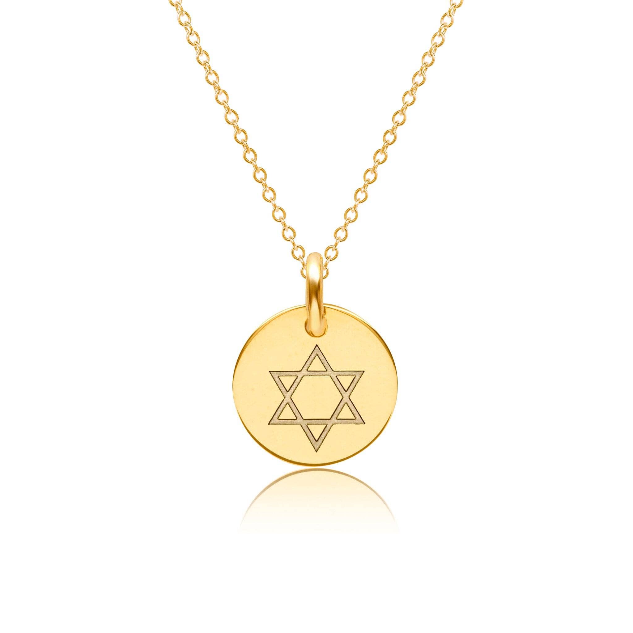 Engravable Star Of David Necklace