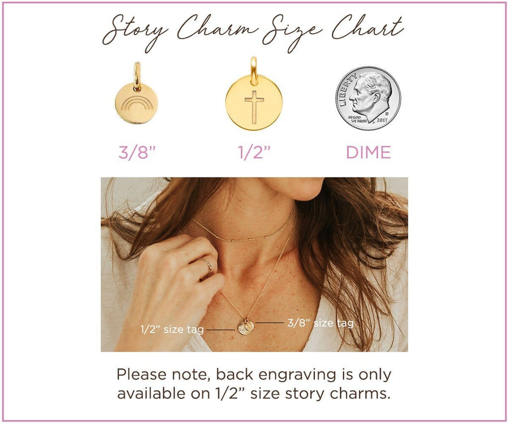 Engravable Adoption Symbol Circle Tag