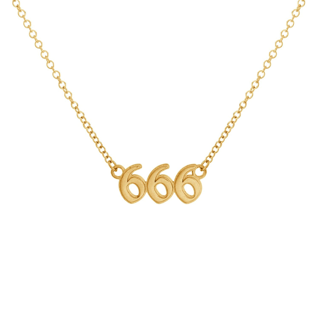 14k Gold Angel Number Necklace