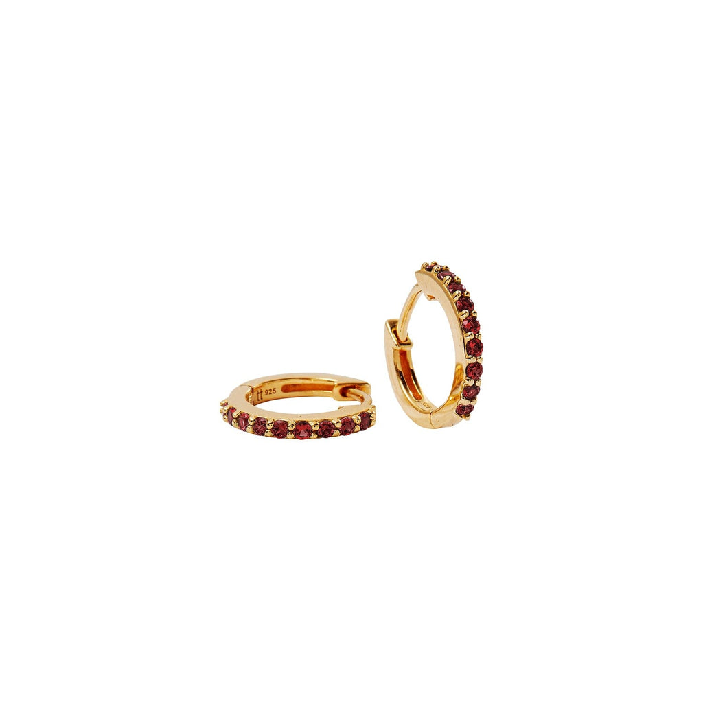 Birthstone Huggie Earrings