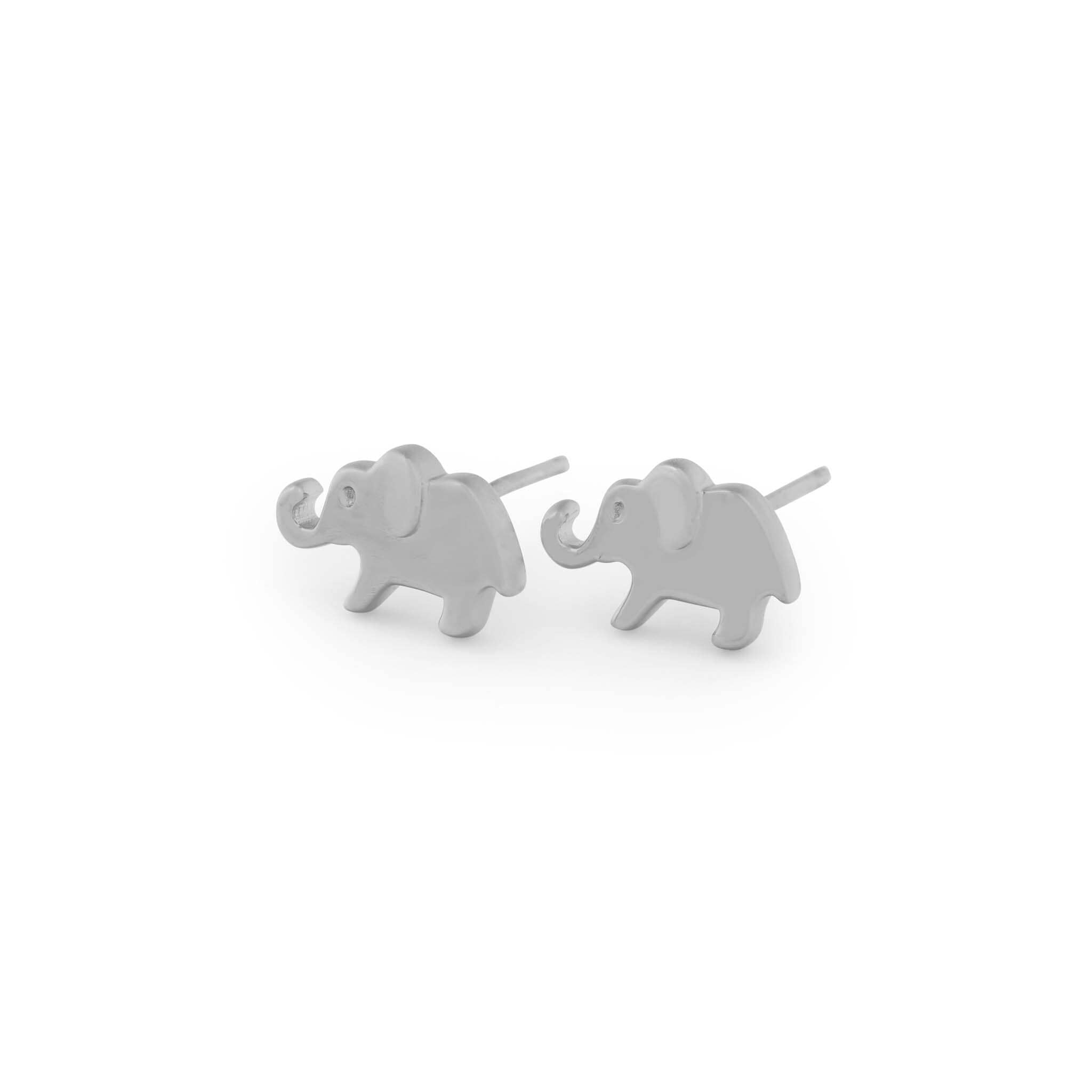 Elephant Stud Earrings Sterling Silver - Made in the USA Elephant Stud Earrings Sterling Silver - Made in the USA