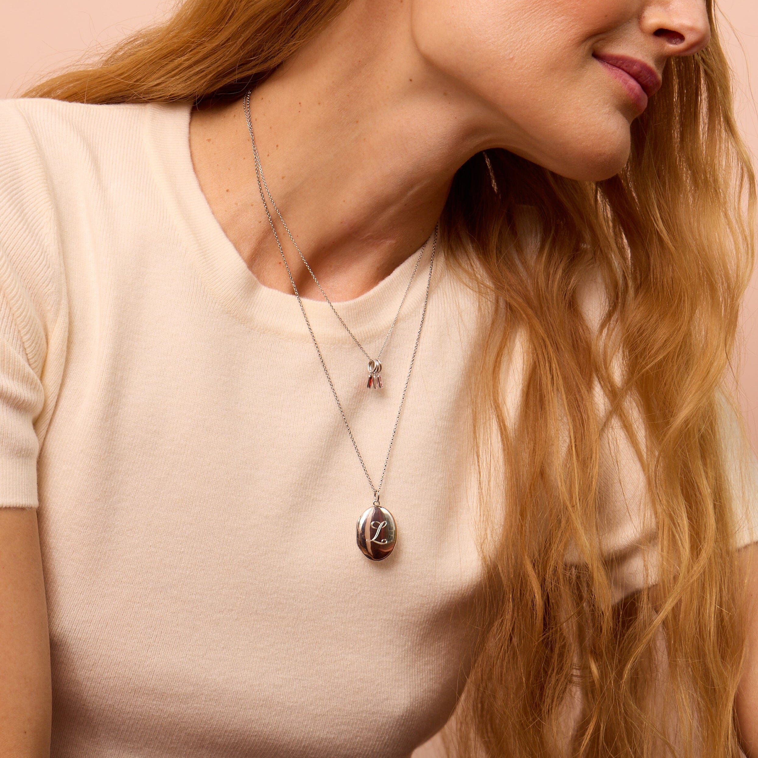 Oval Locket Necklace