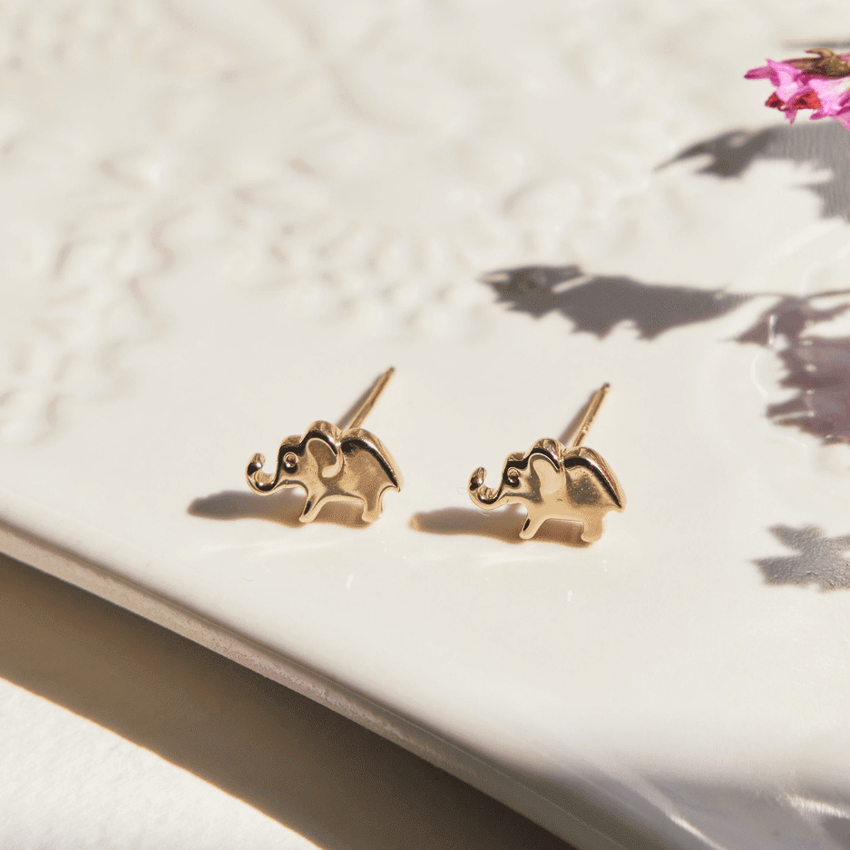 Elephant Stud Earrings