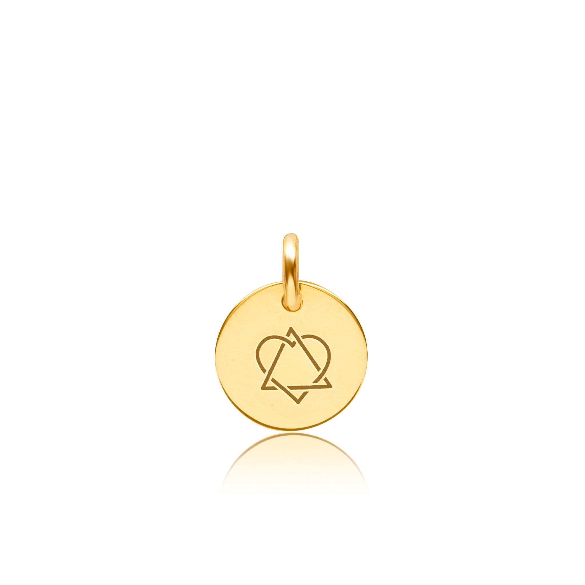Engravable Adoption Symbol Circle Tag