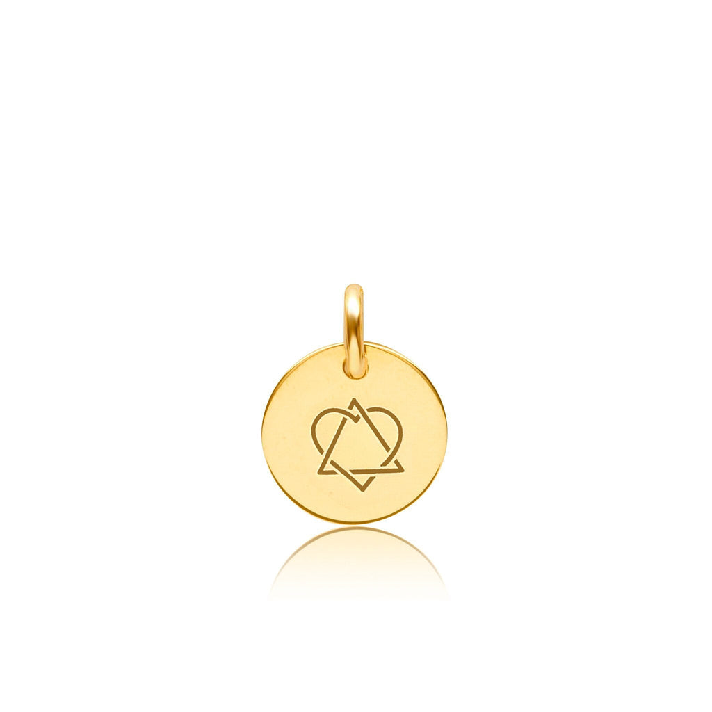 Engravable Adoption Symbol Circle Tag
