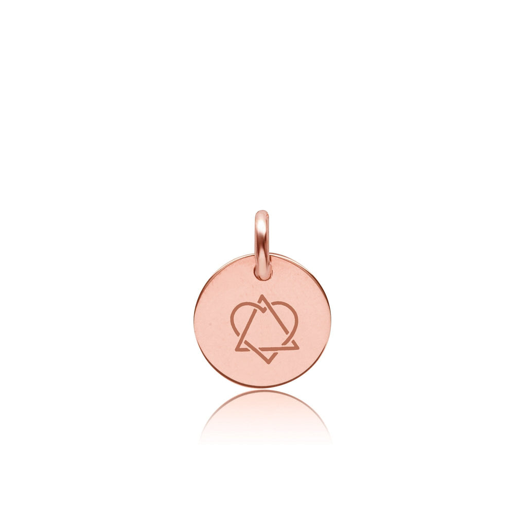 Engravable Adoption Symbol Circle Tag
