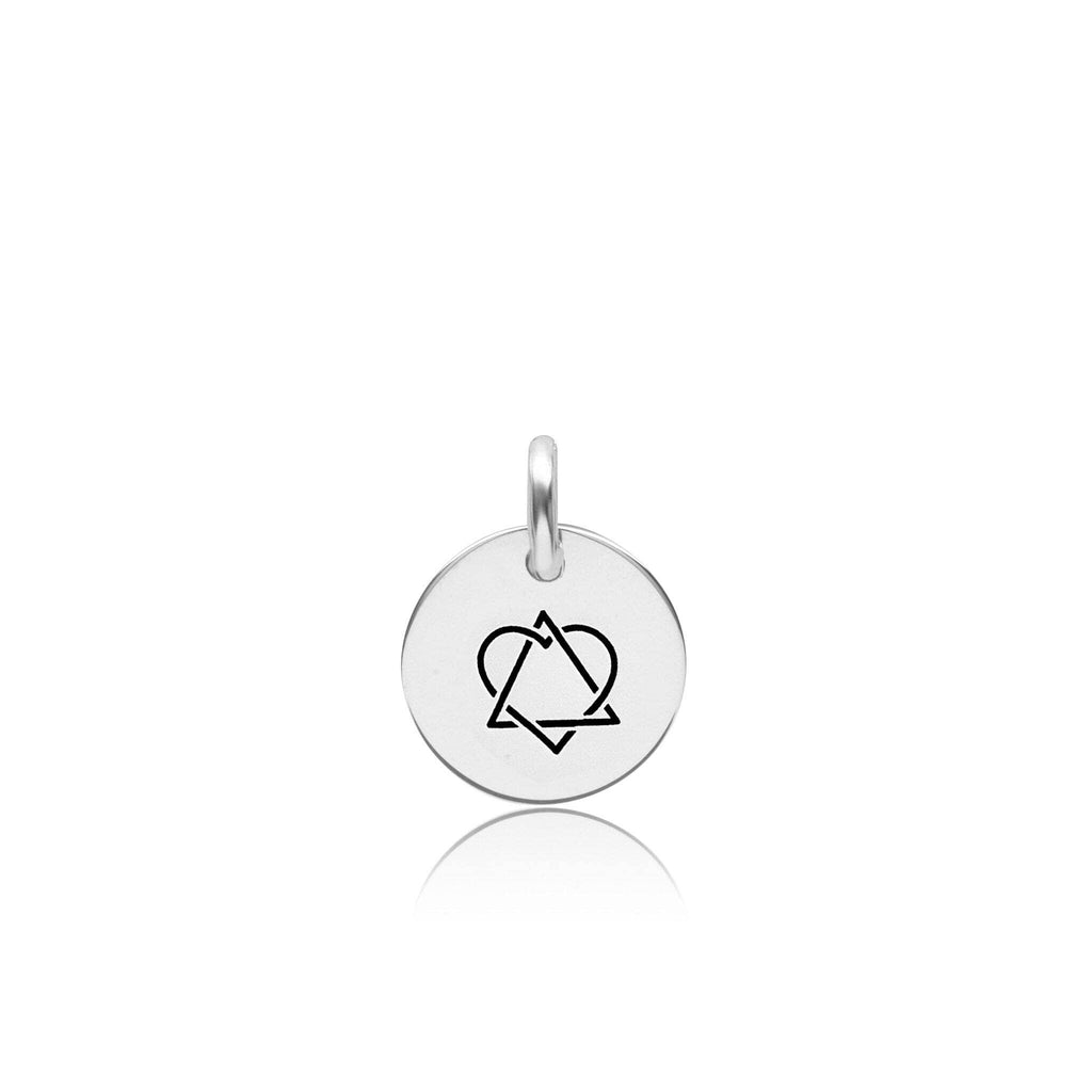 Engravable Adoption Symbol Circle Tag