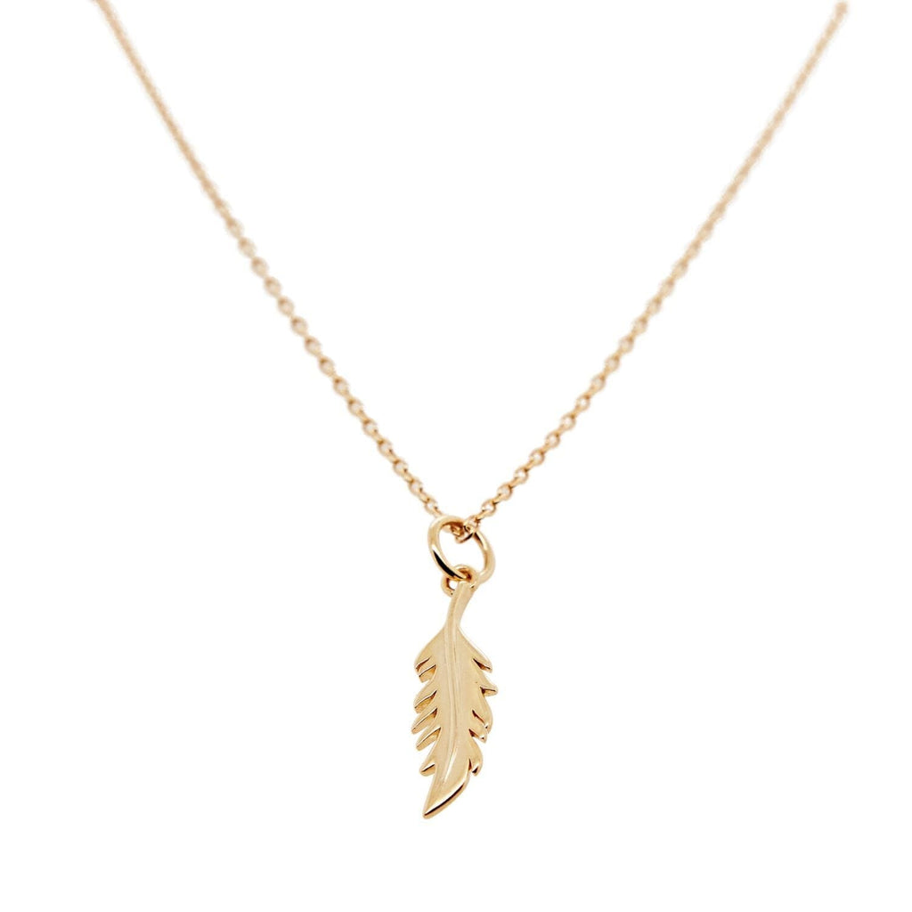 Vertical Flamingo Feather Charm by Lindsey Gurk