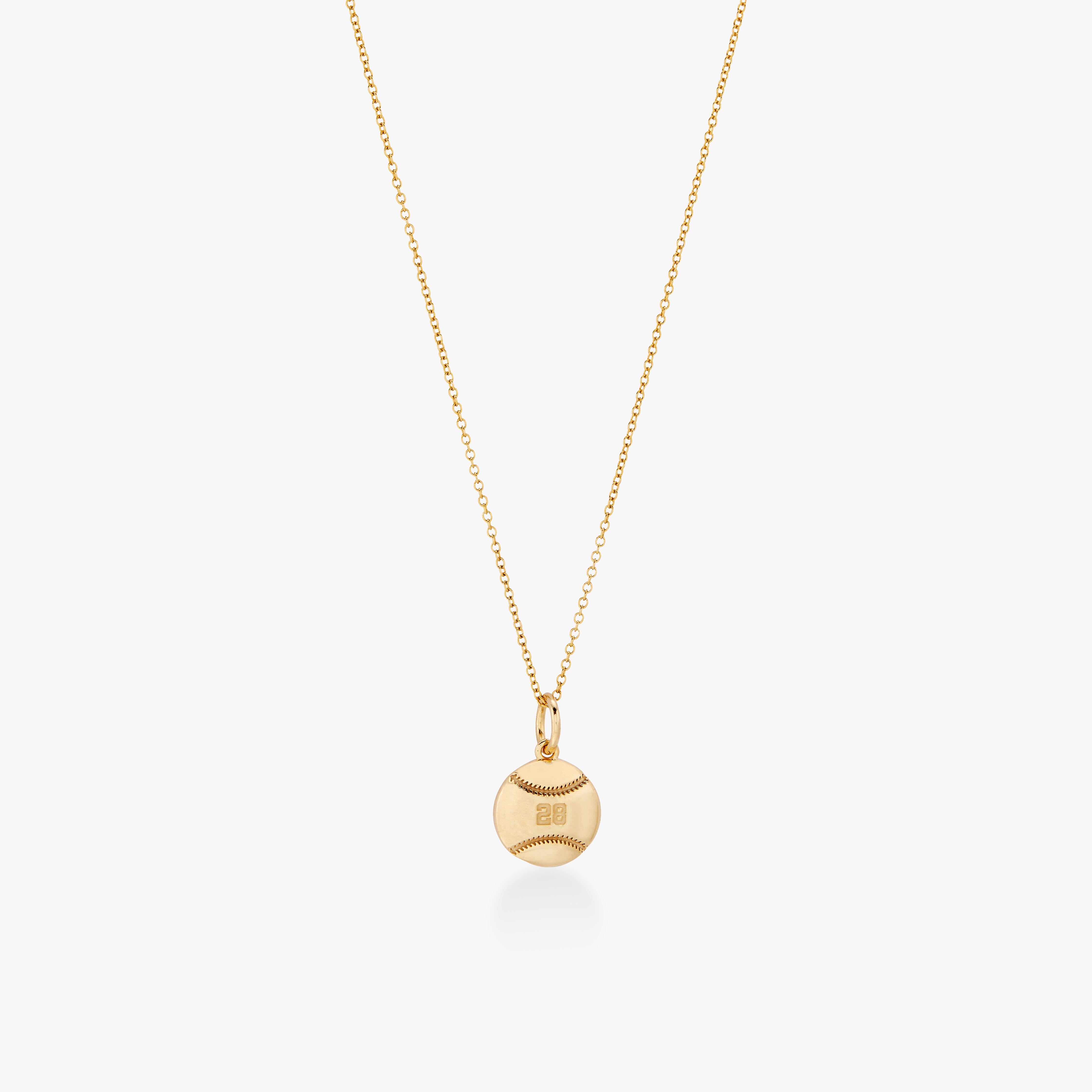 Baseball Charm Necklace