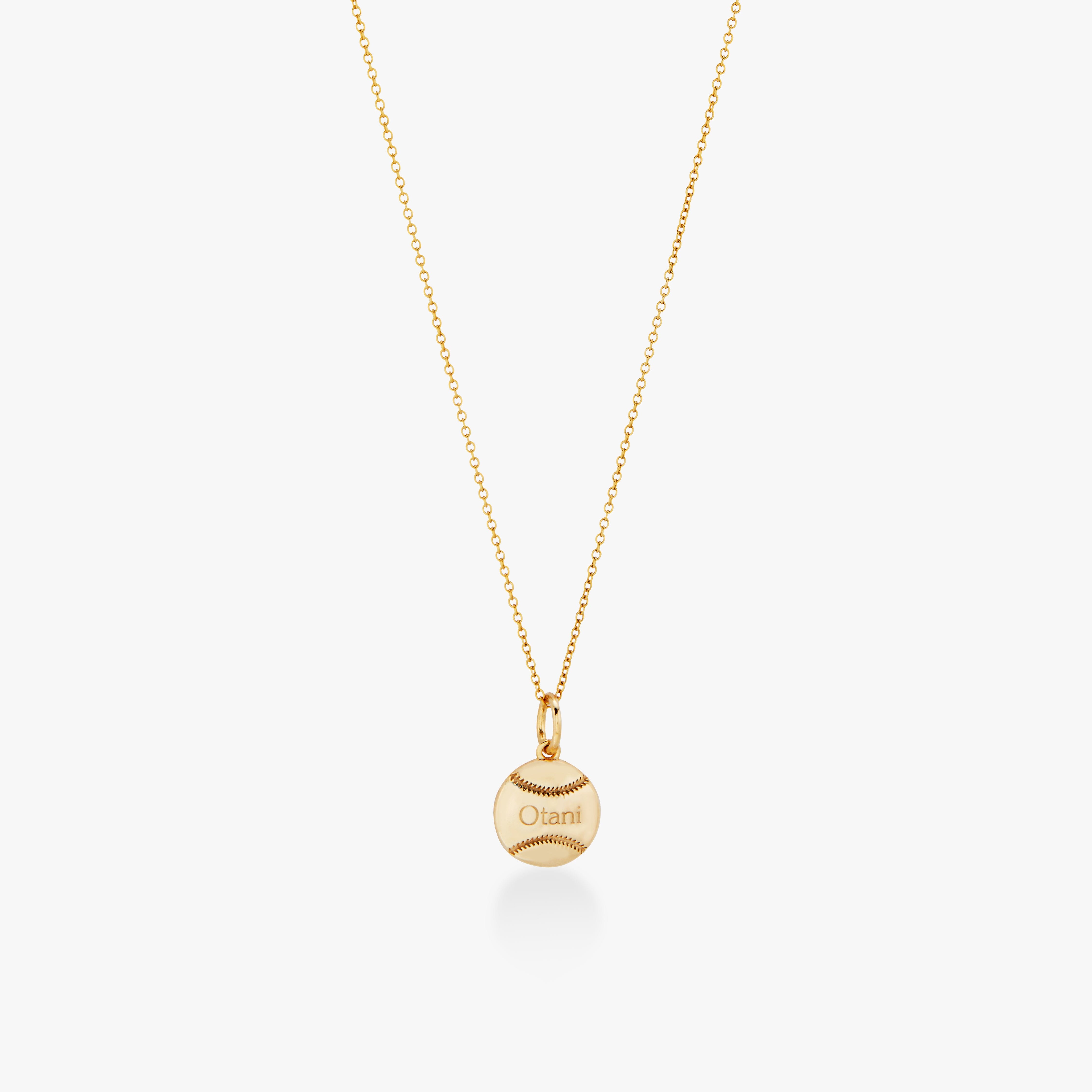 Baseball Charm Necklace