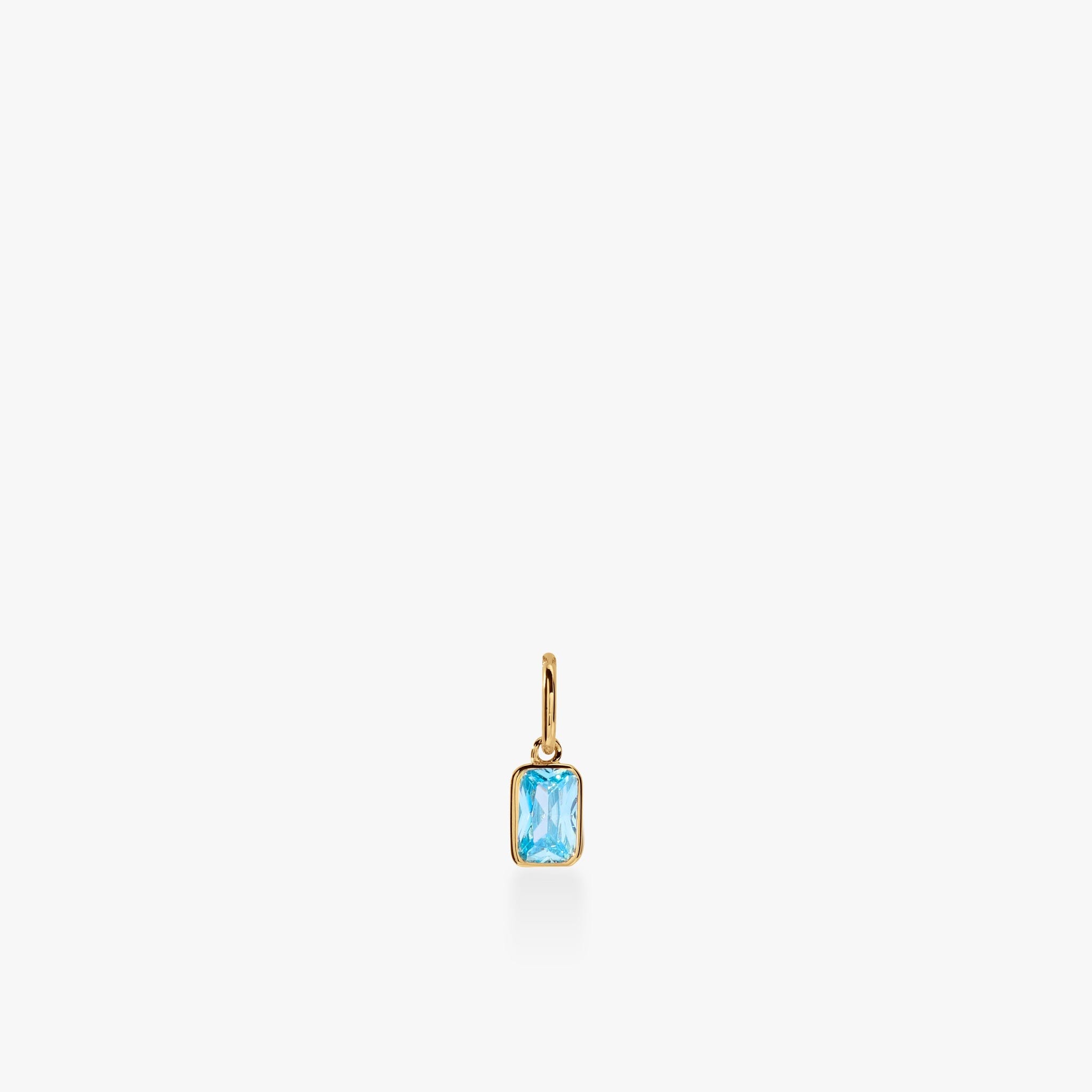 Baguette Birthstone Charm