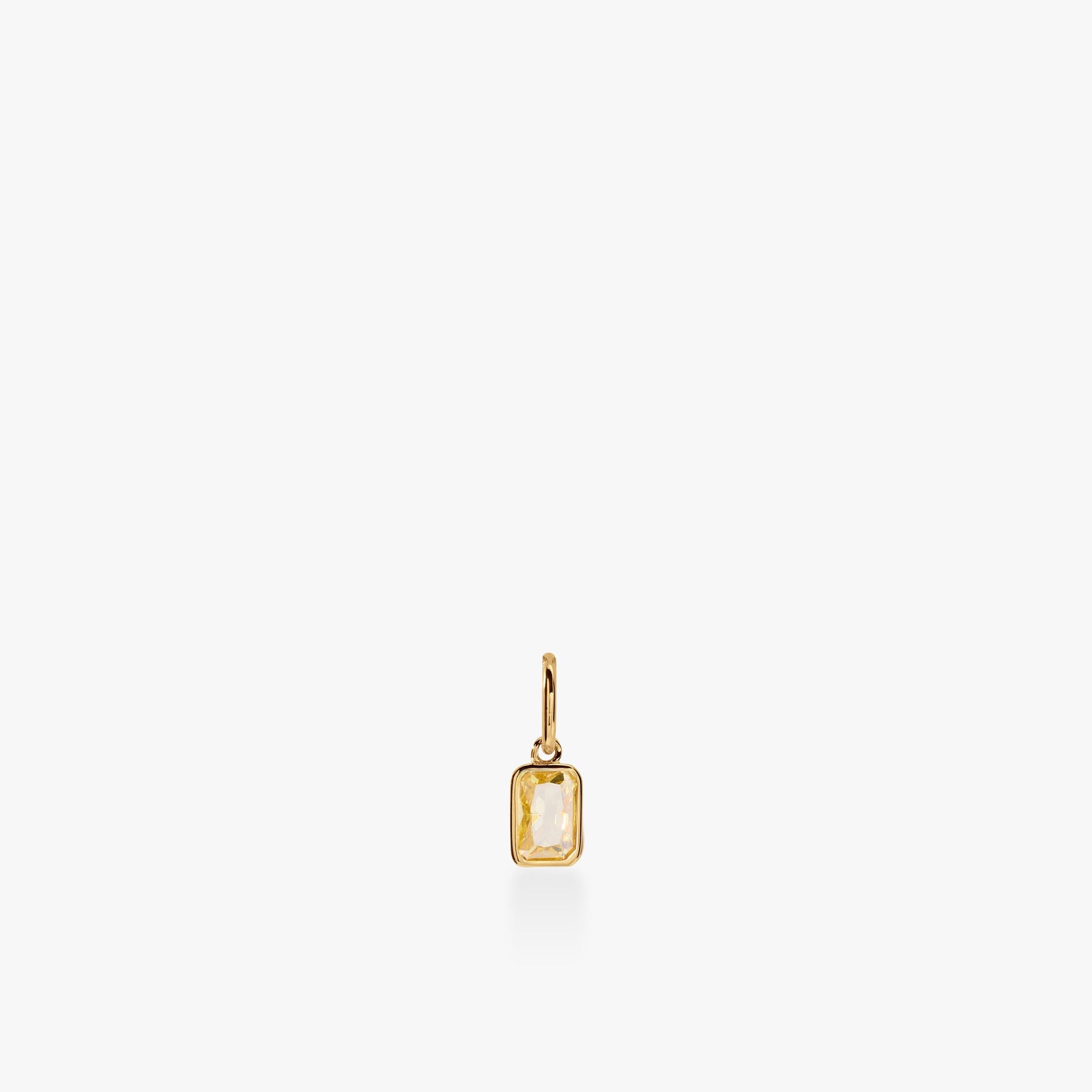 Baguette Birthstone Charm