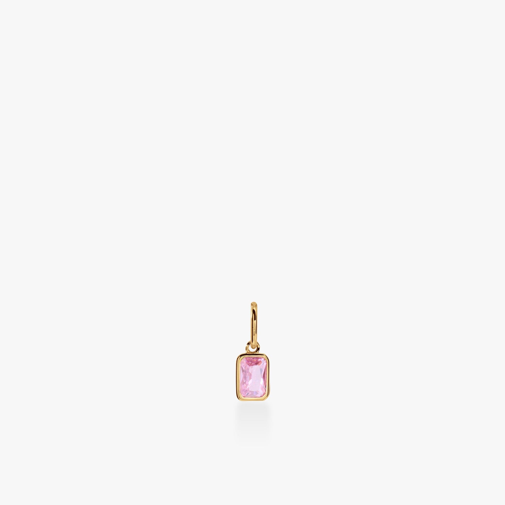 Baguette Birthstone Charm