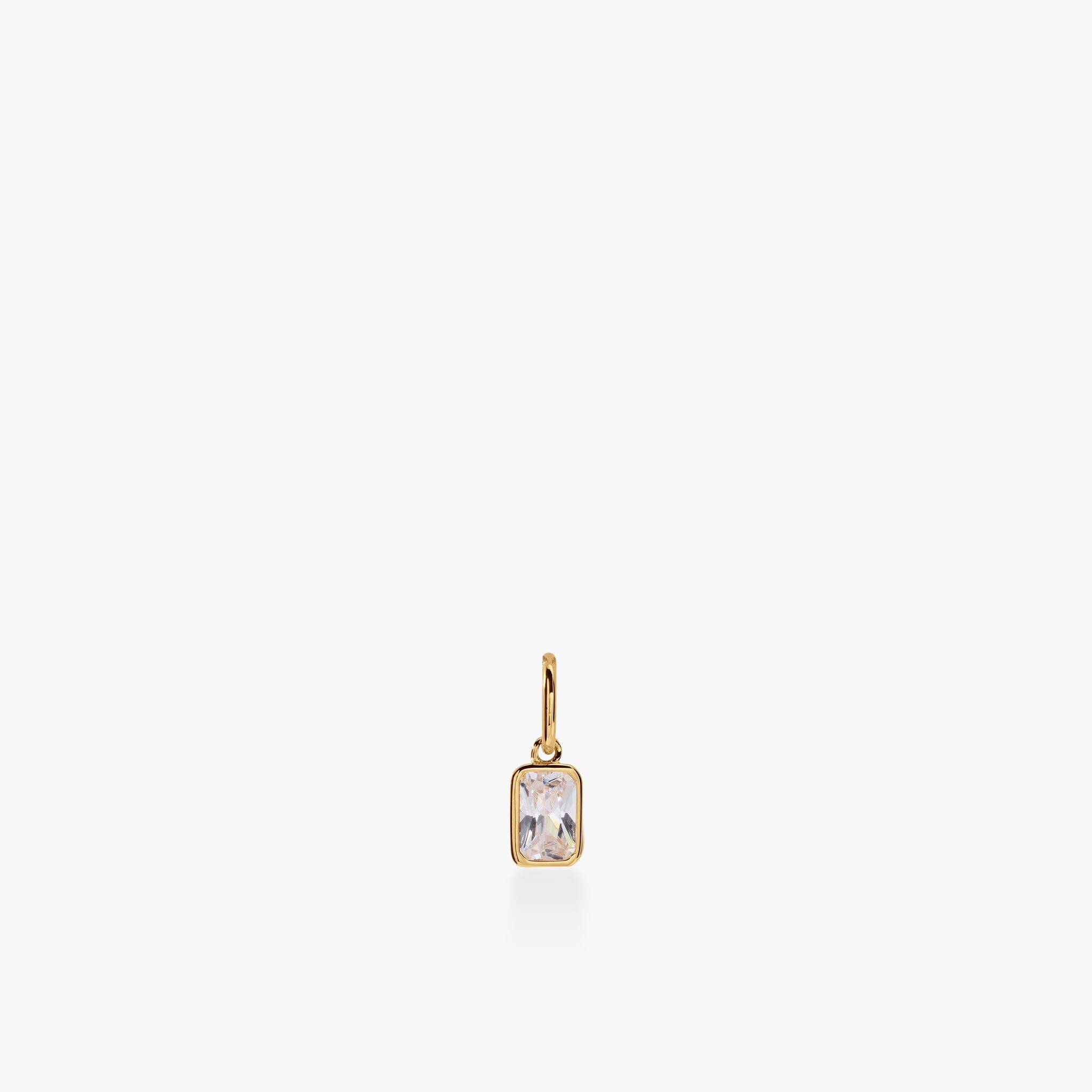 Baguette Birthstone Charm