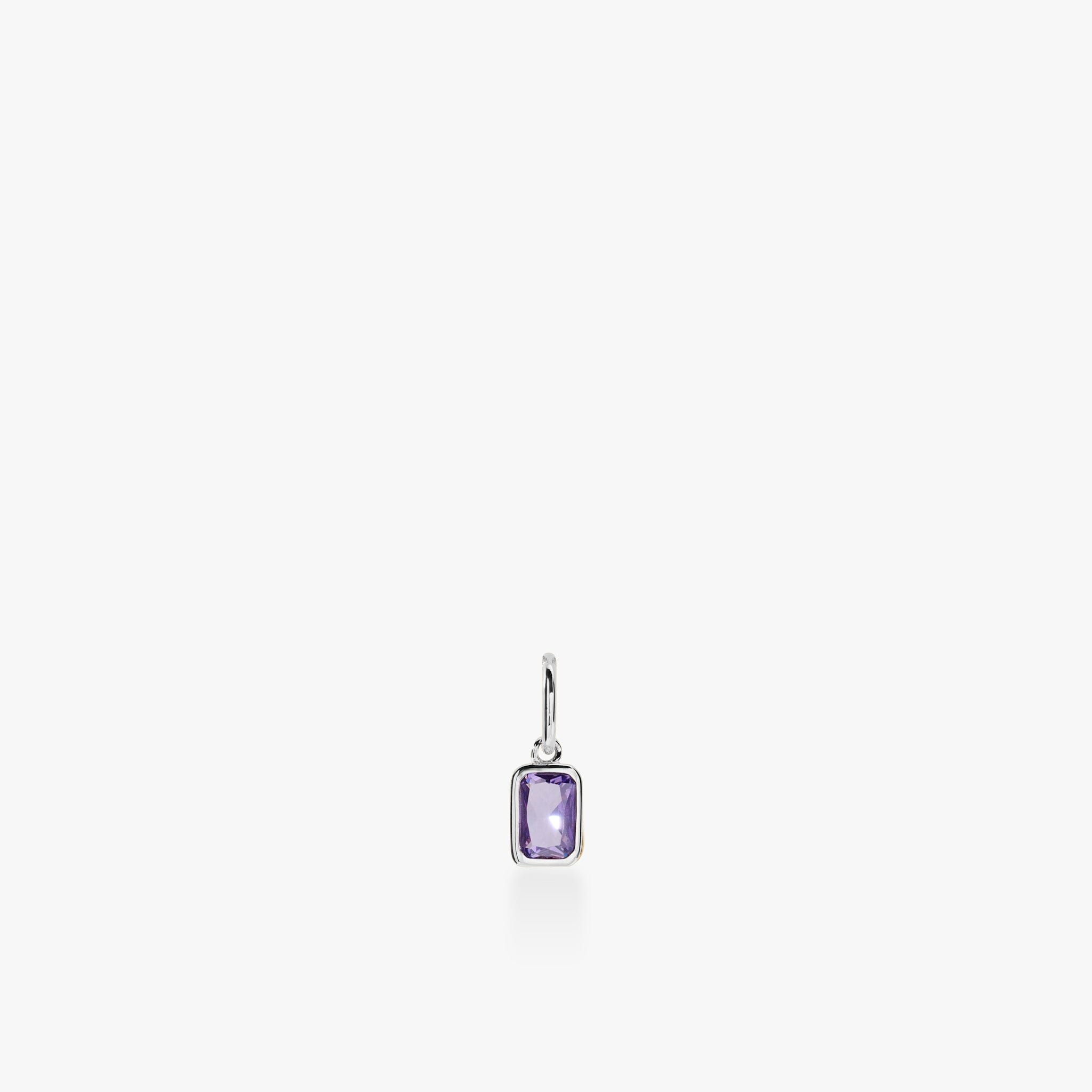 Baguette Birthstone Charm