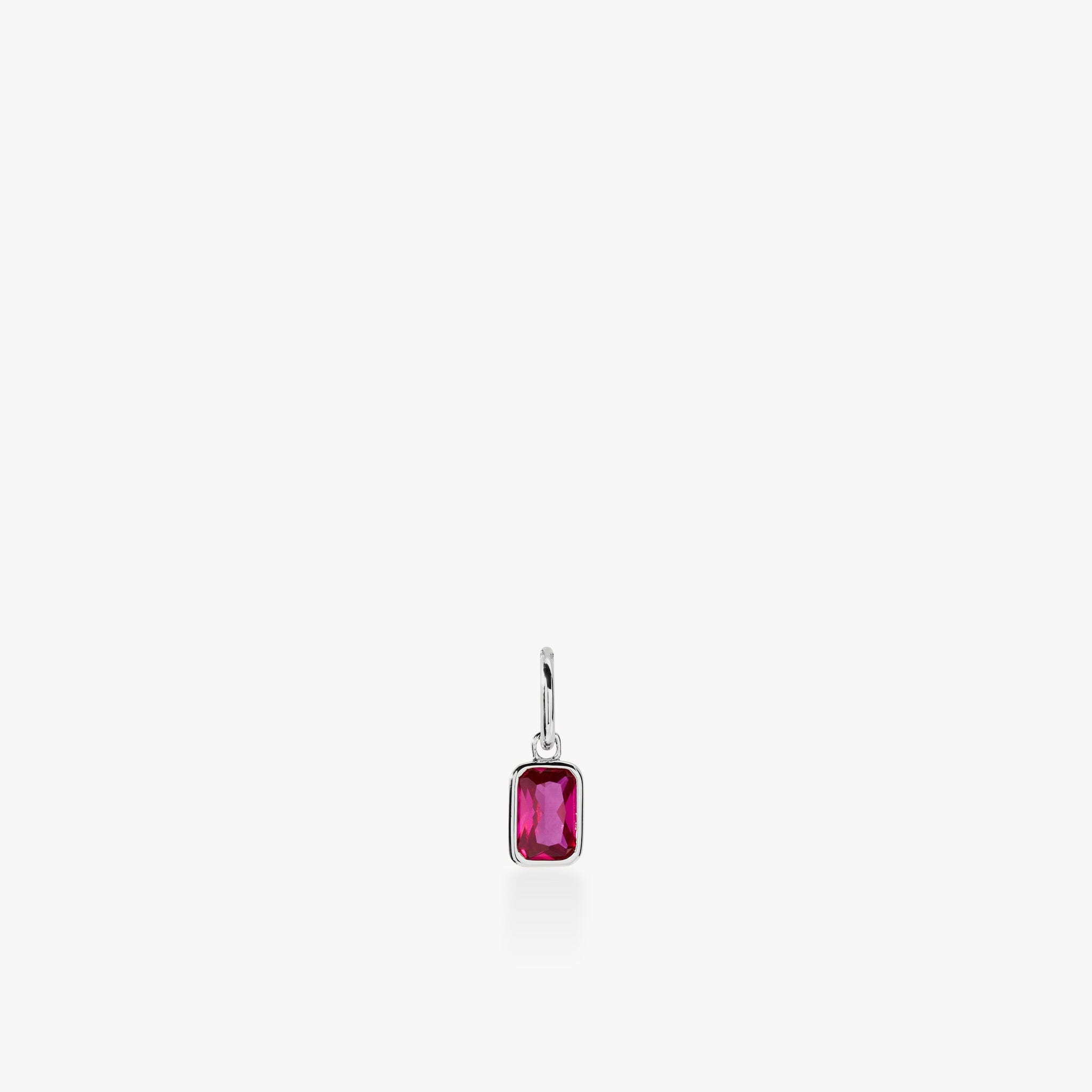 Baguette Birthstone Charm