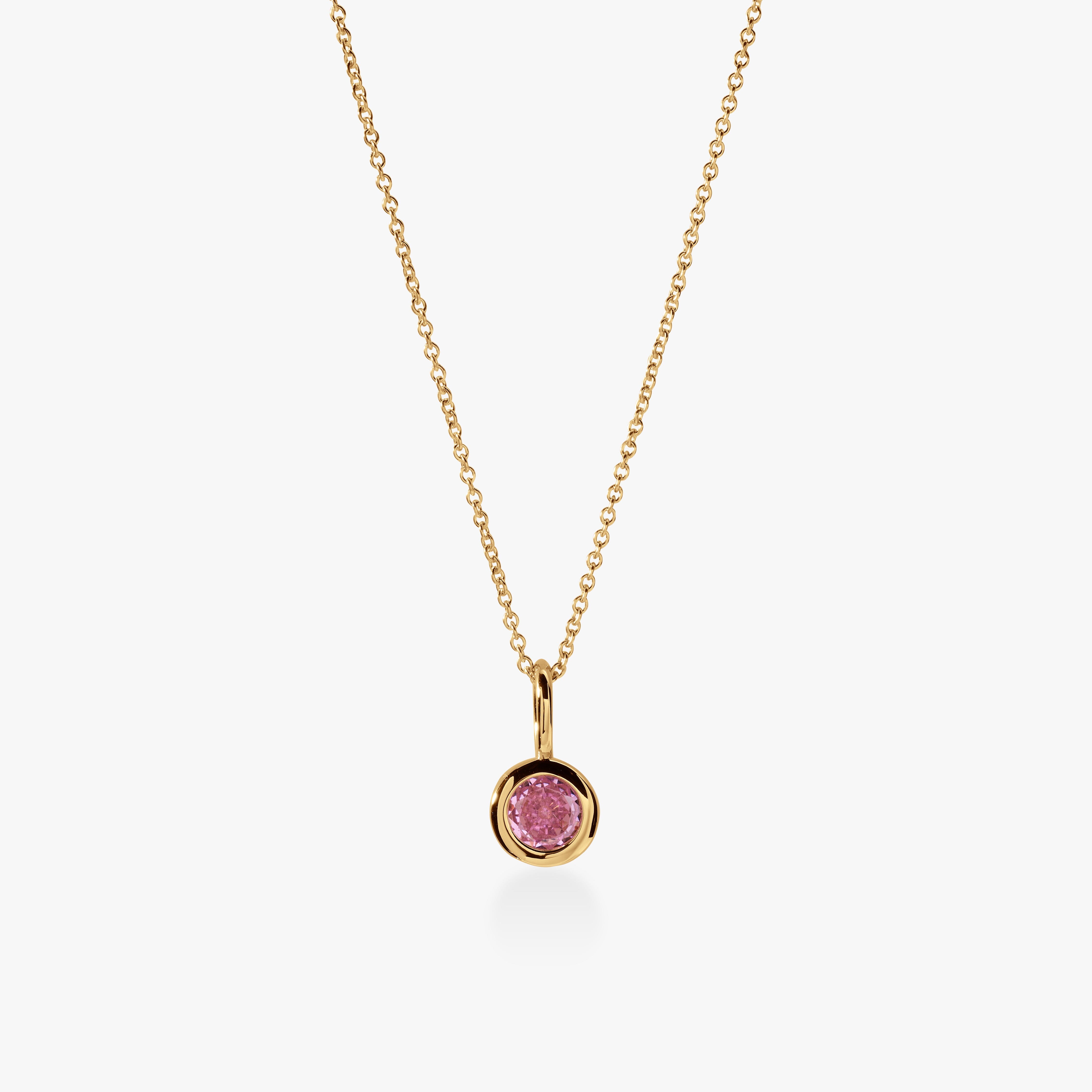 Birthstone Charm Necklace
