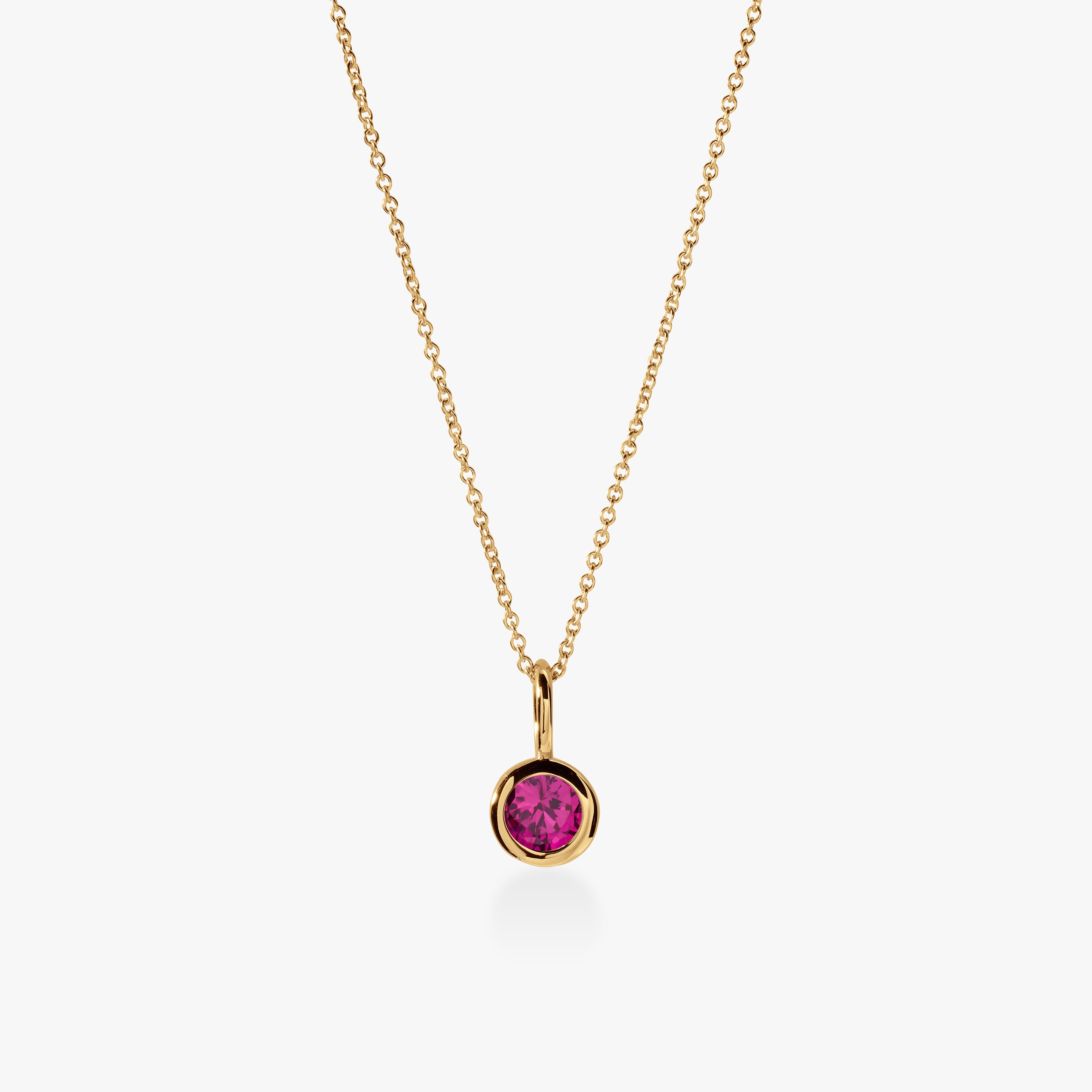 Birthstone Charm Necklace
