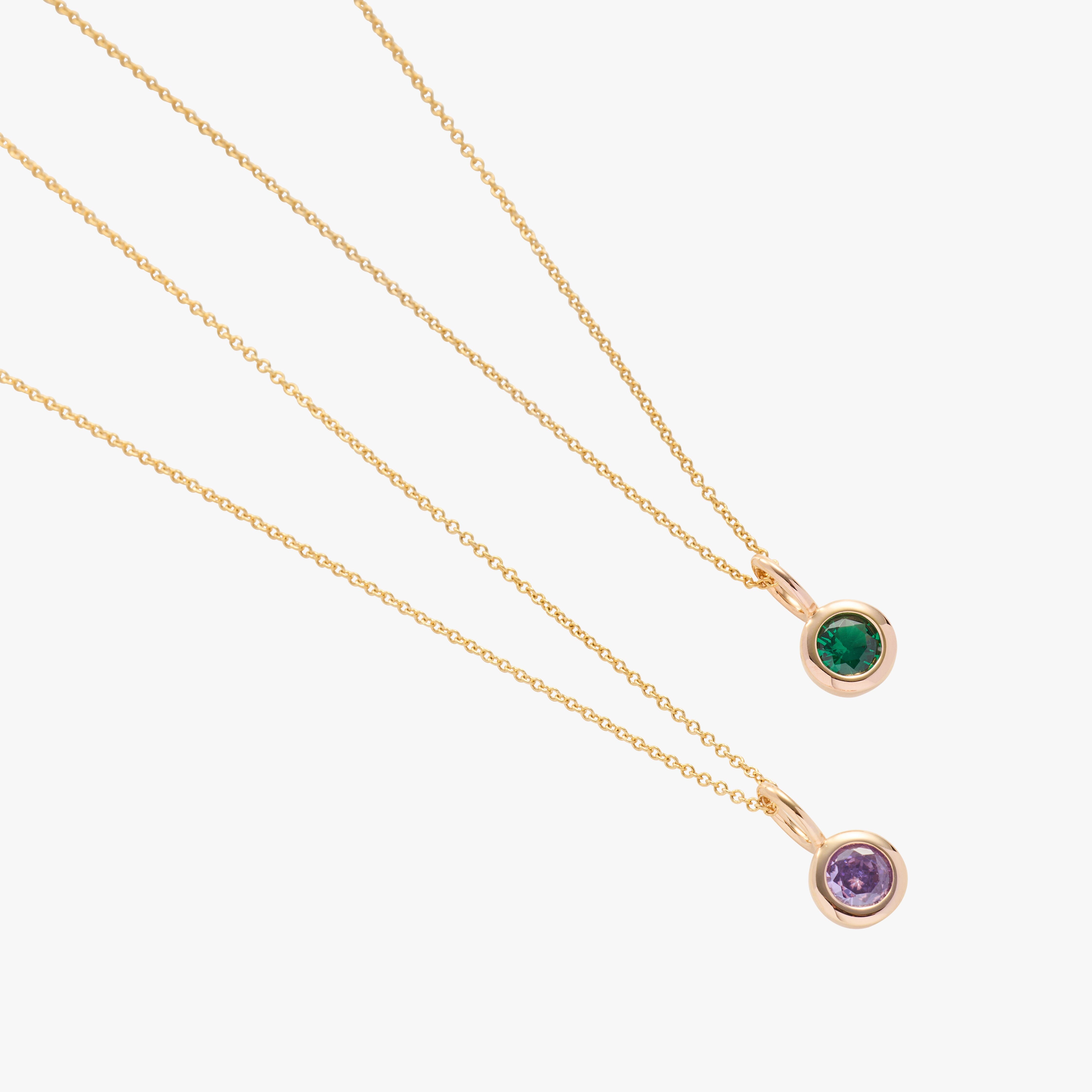 Birthstone Charm Necklace