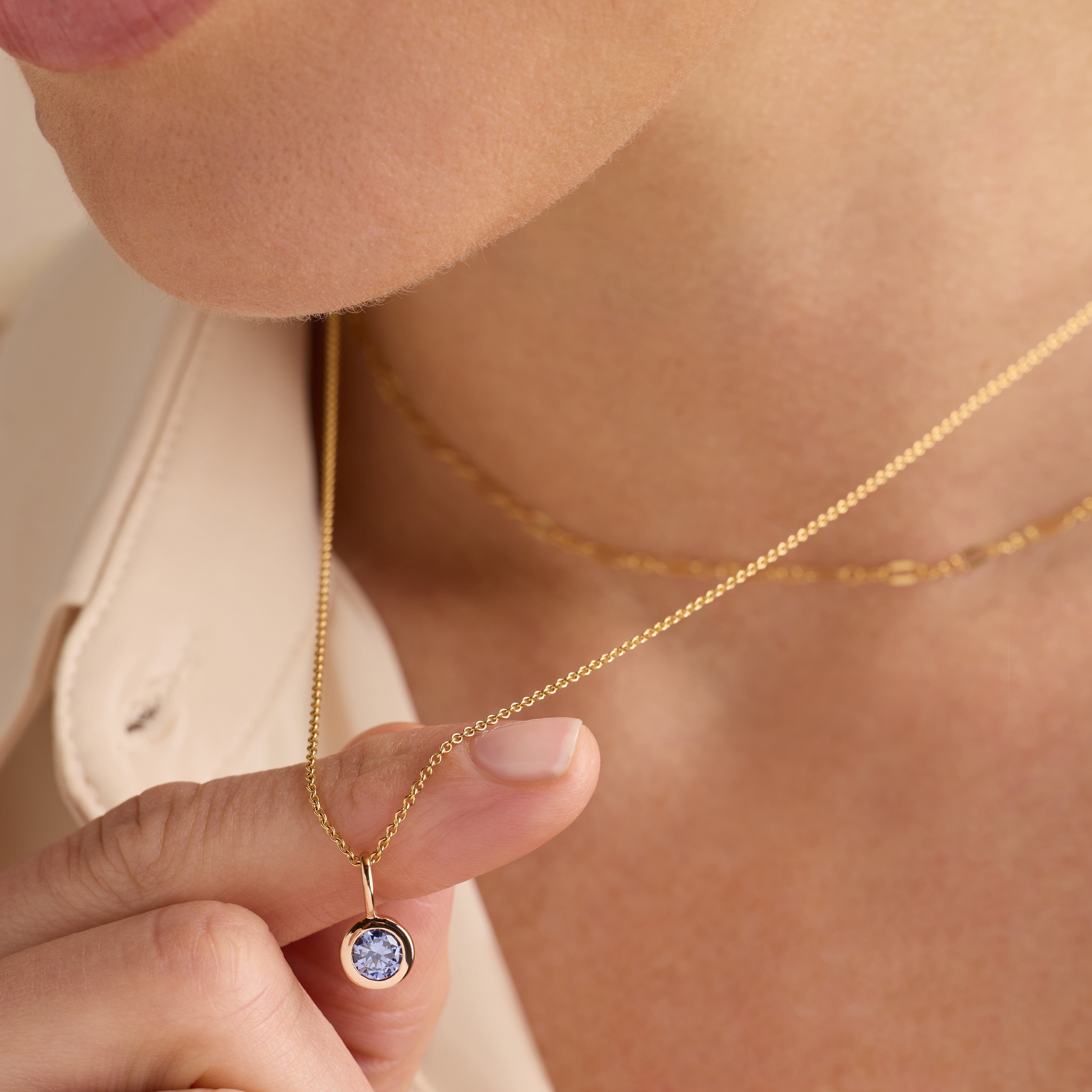 Birthstone Charm Necklace