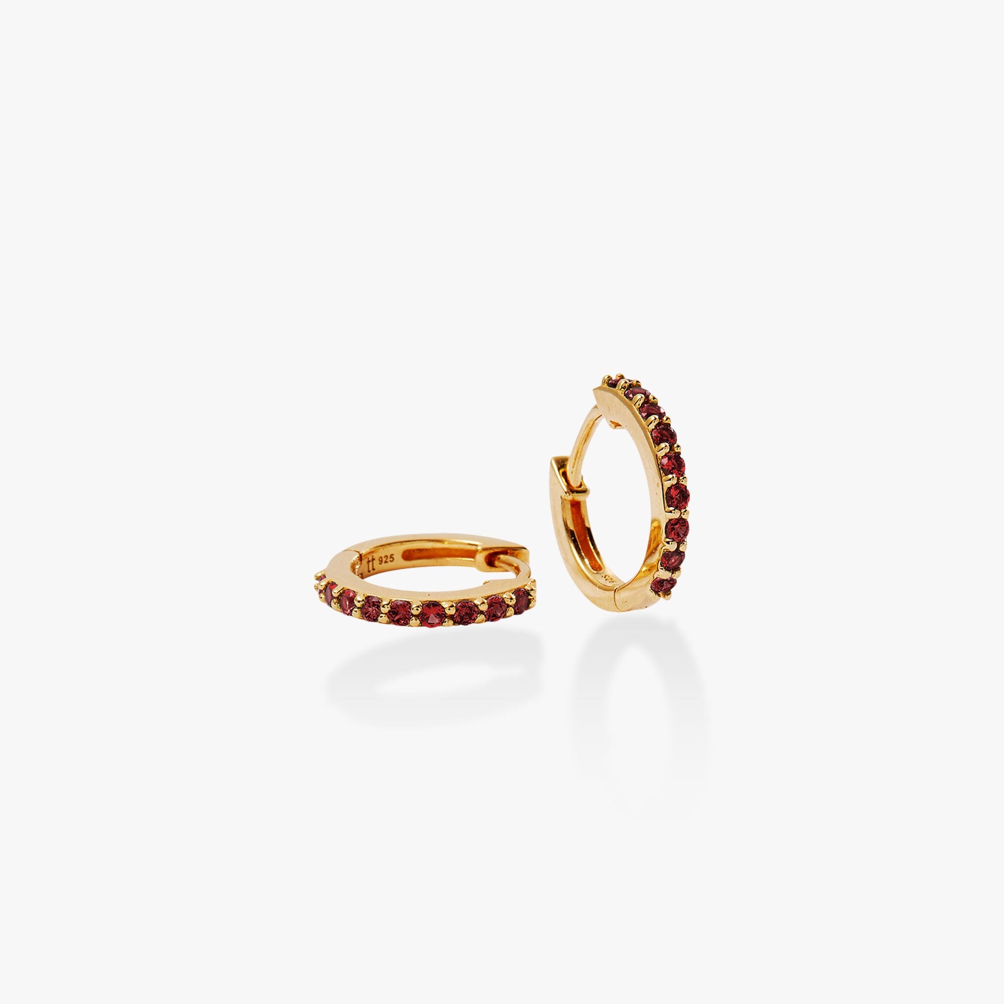 Birthstone Huggie Earrings