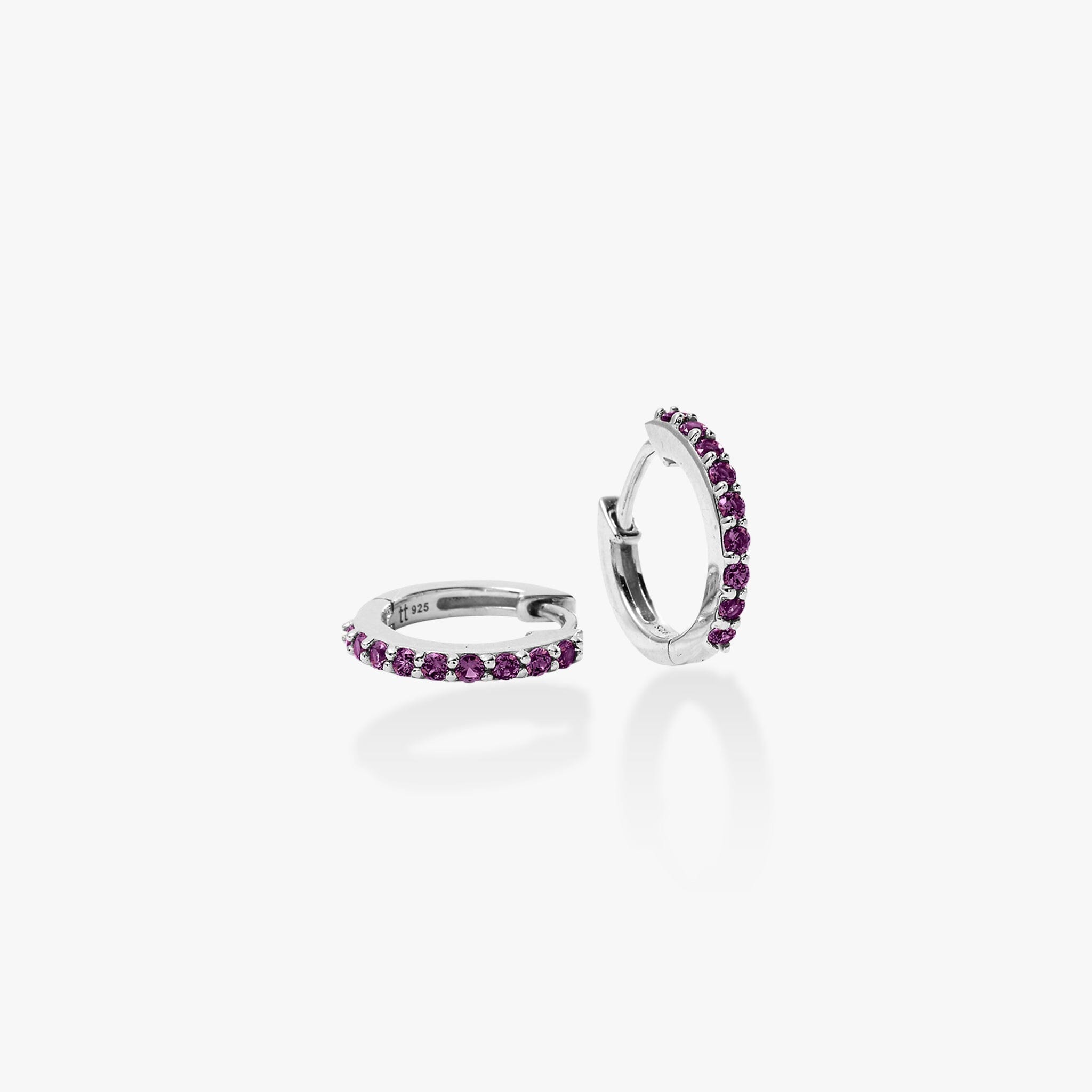 Birthstone Huggie Earrings
