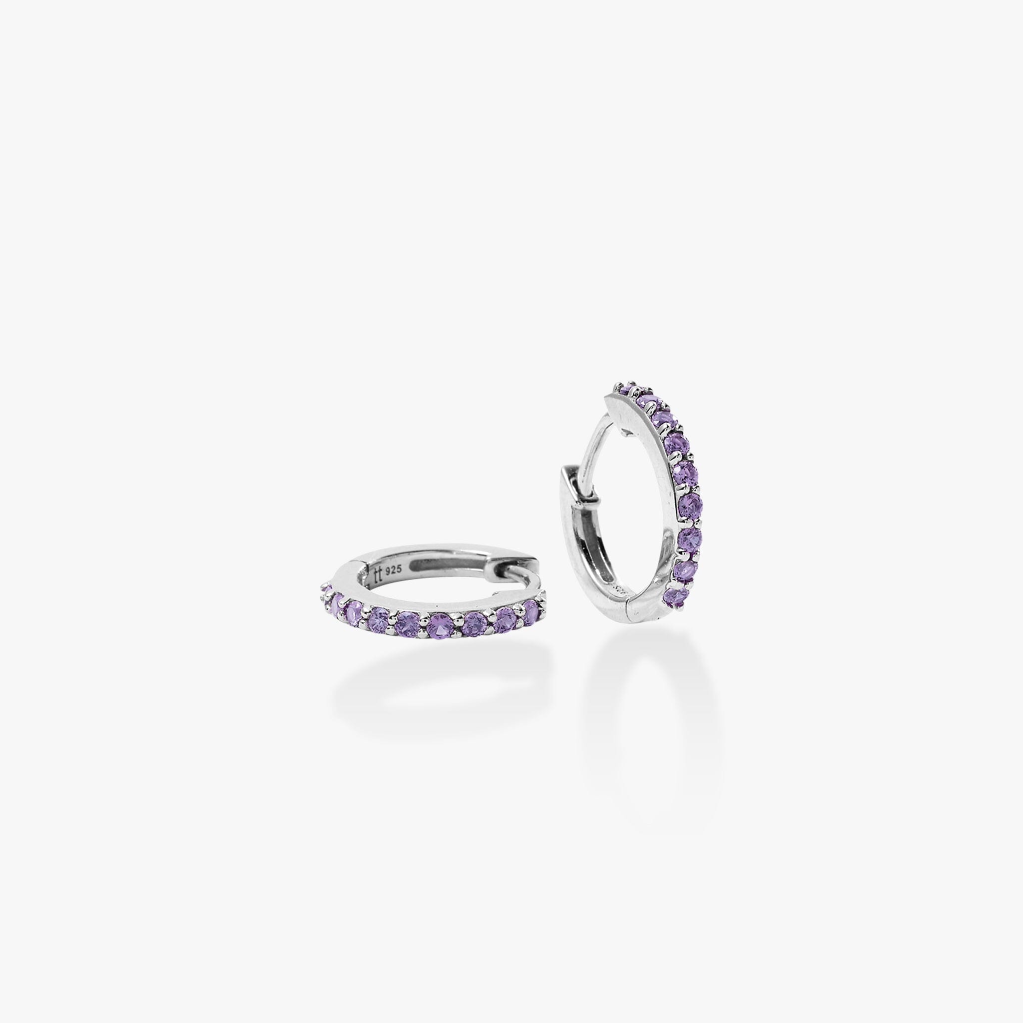 Birthstone Huggie Earrings