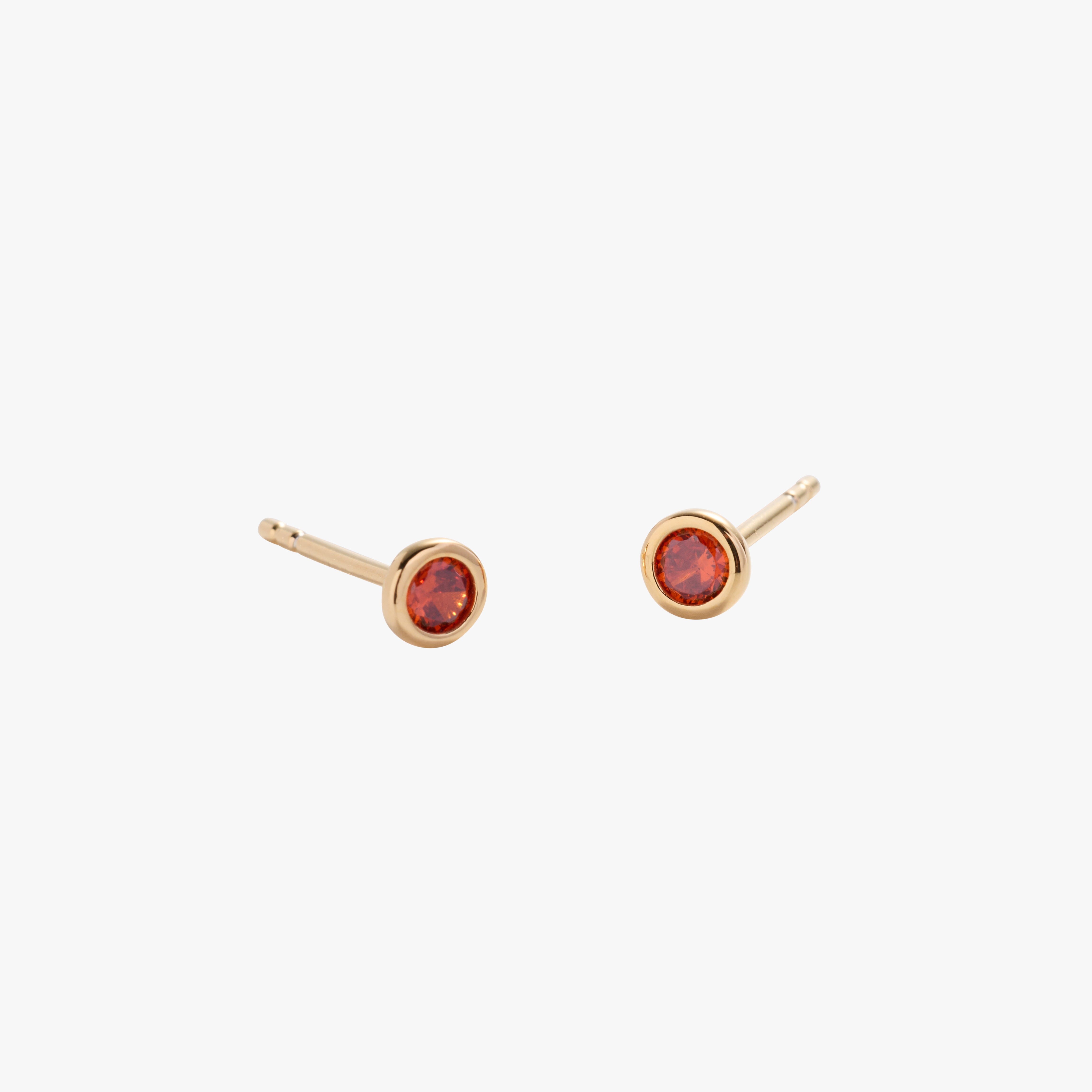 Birthstone Stud Earrings