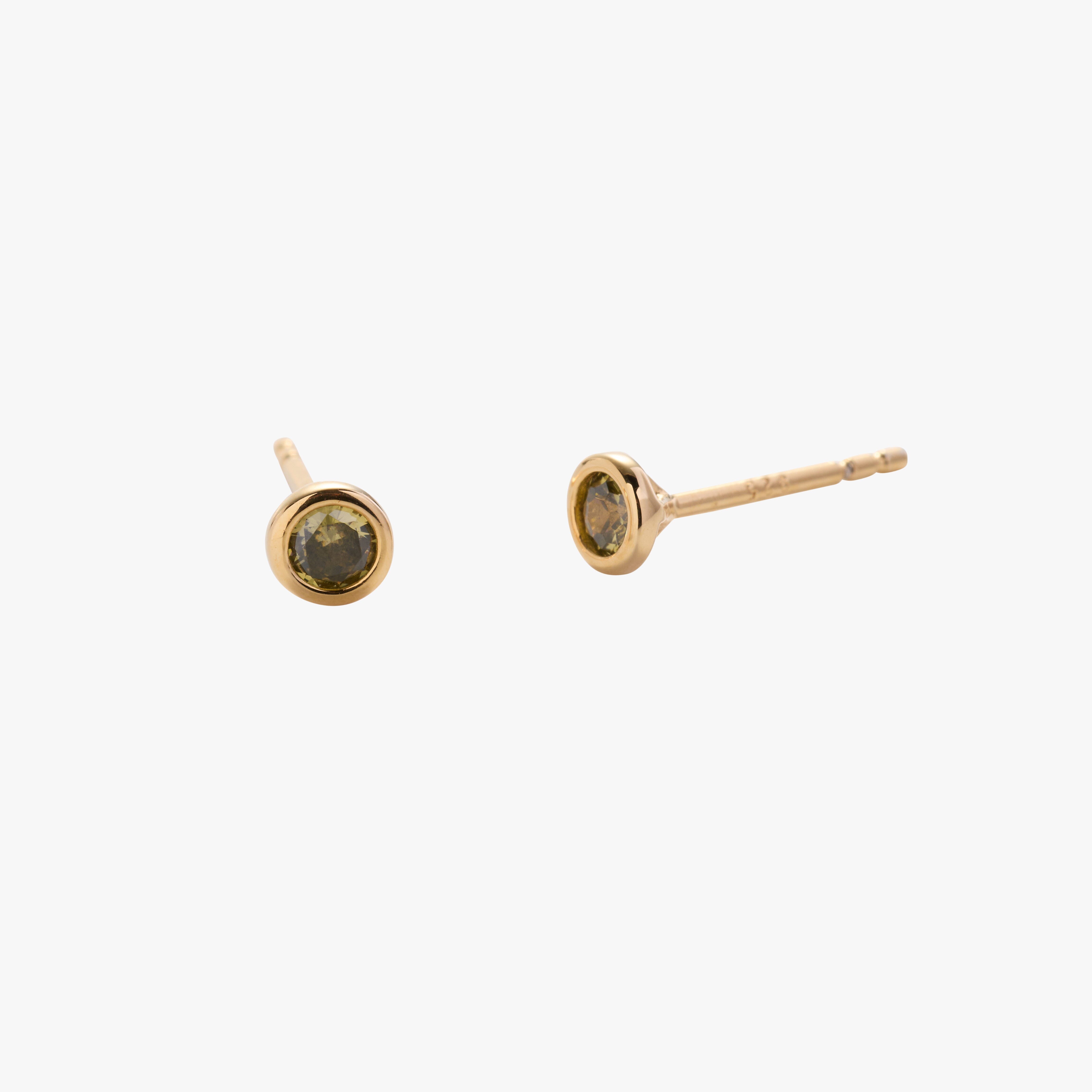 Birthstone Stud Earrings