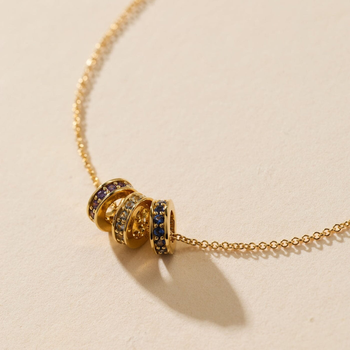 Birthstone Sliding Ring Charm