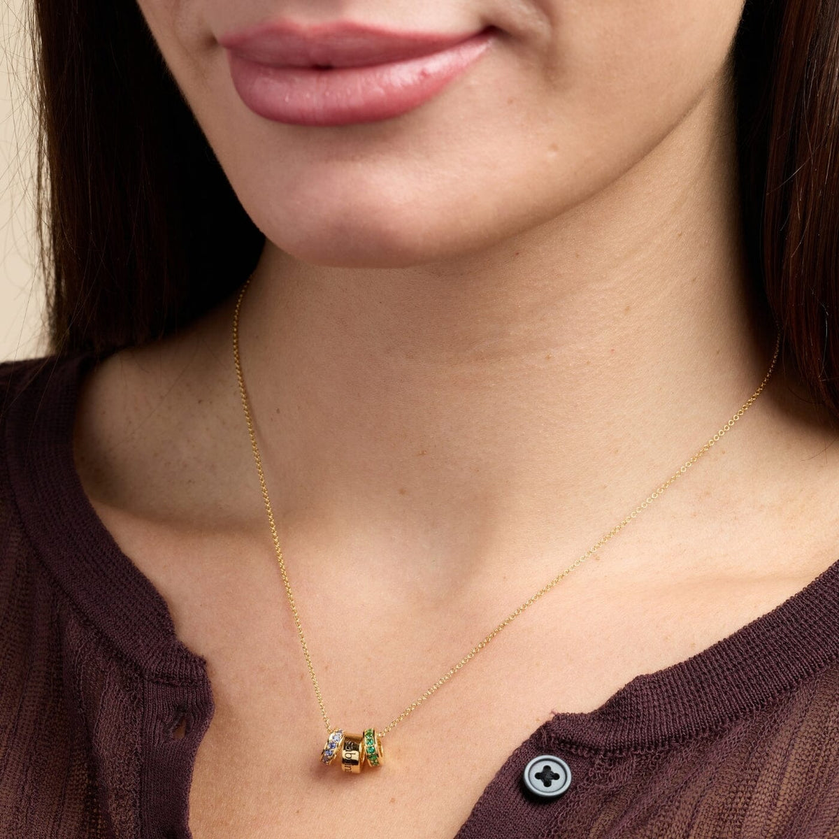 Birthstone Sliding Ring Charm
