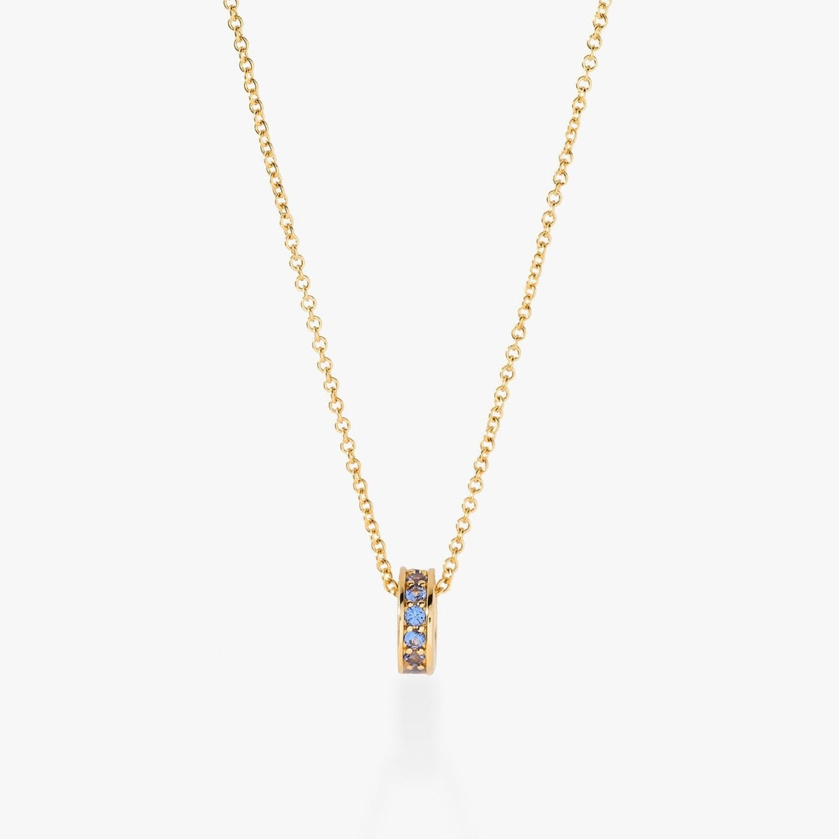 Birthstone Sliding Ring Necklace