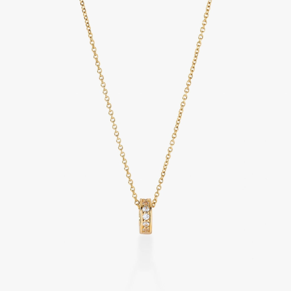 Birthstone Sliding Ring Necklace