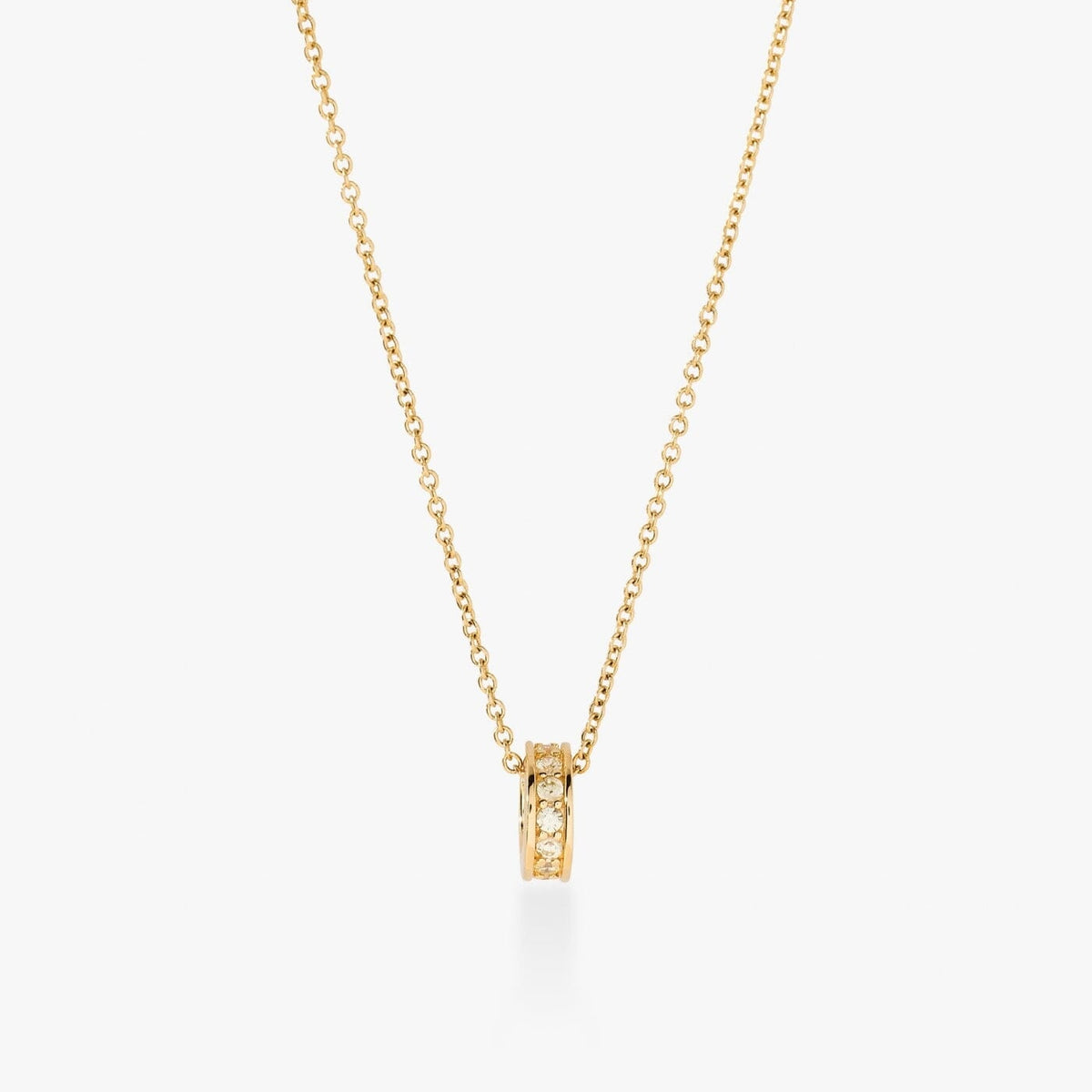 Birthstone Sliding Ring Necklace