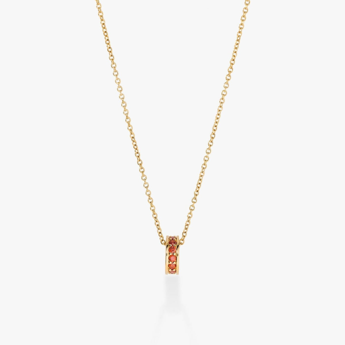 Birthstone Sliding Ring Necklace