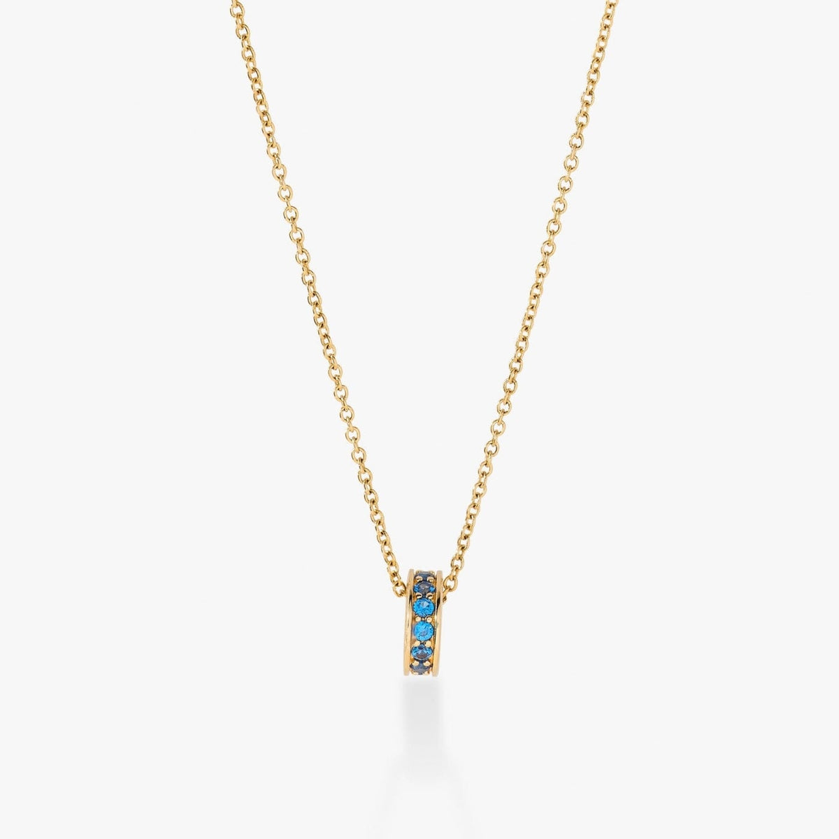 Birthstone Sliding Ring Necklace