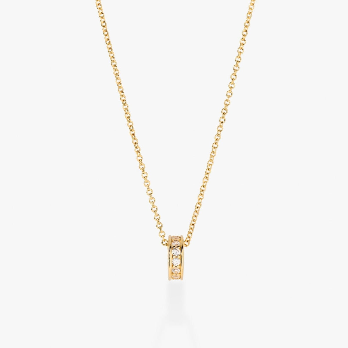 Birthstone Sliding Ring Necklace