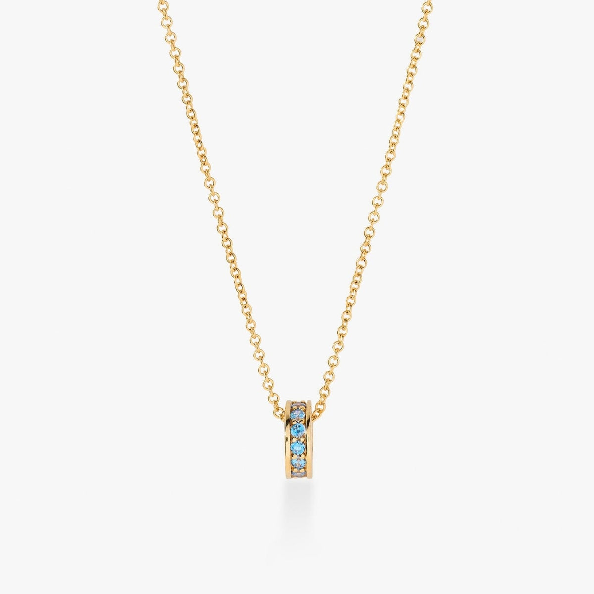 Birthstone Sliding Ring Necklace