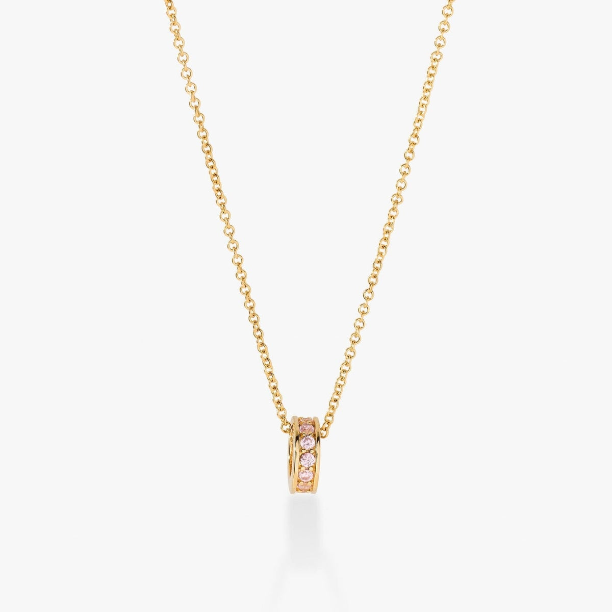 Birthstone Sliding Ring Necklace