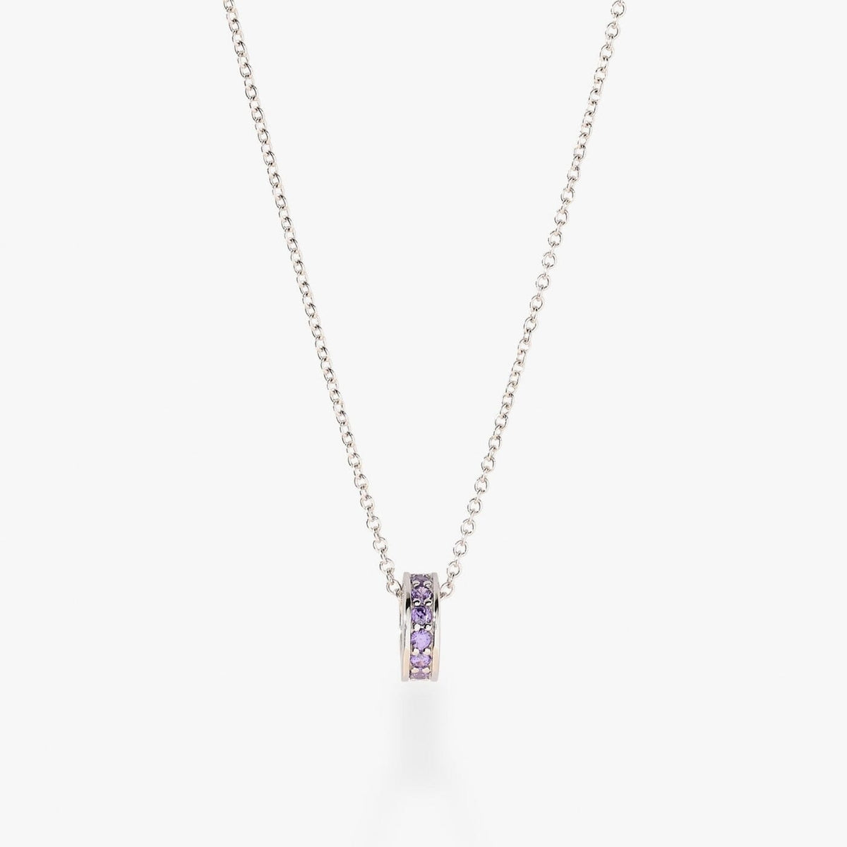 Birthstone Sliding Ring Necklace
