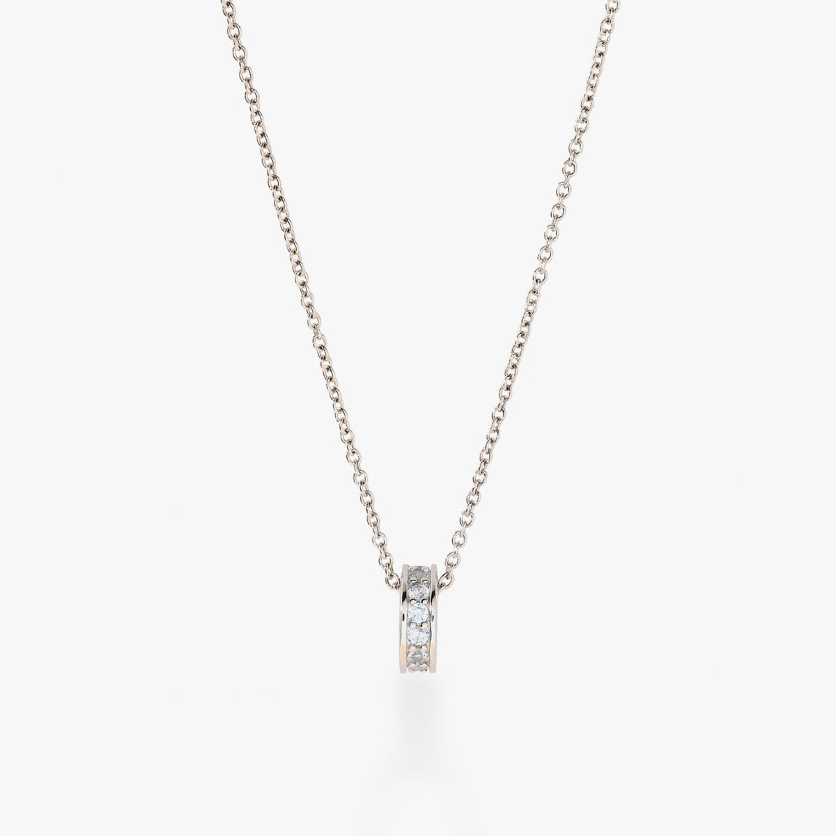 Birthstone Sliding Ring Necklace