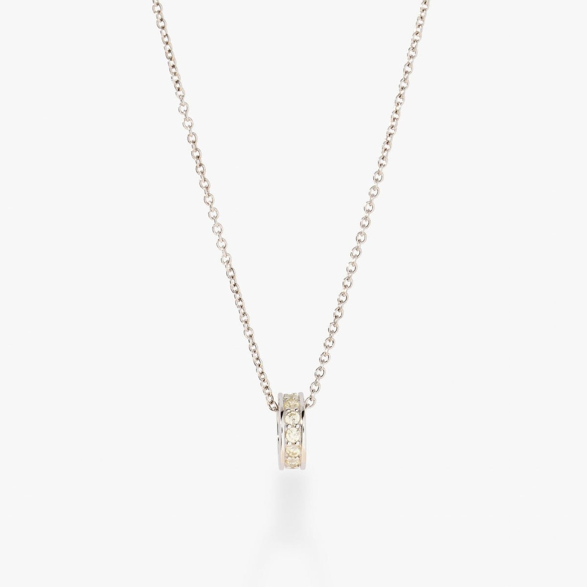 Birthstone Sliding Ring Necklace