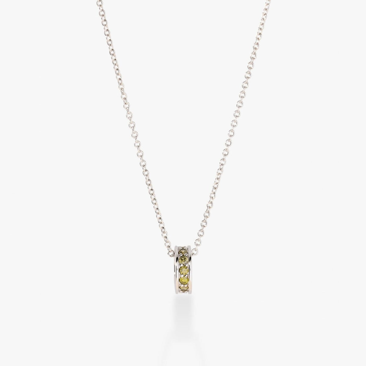 Birthstone Sliding Ring Necklace