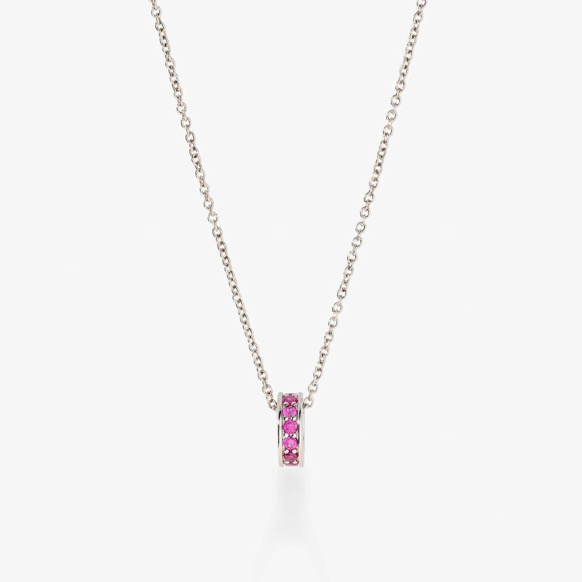 Birthstone Sliding Ring Necklace