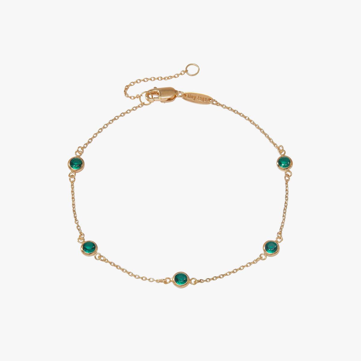 Bezel Birthstone Bracelet