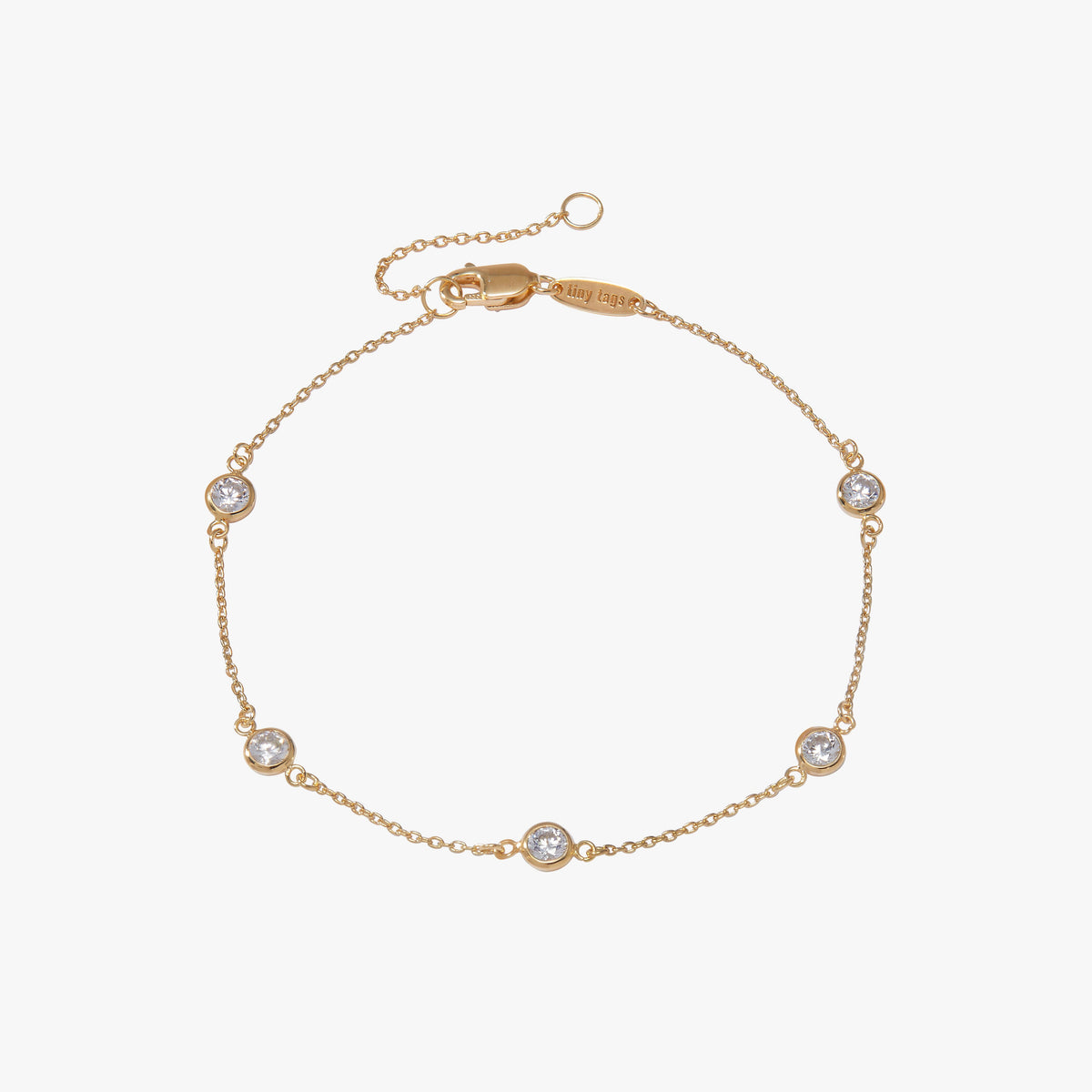 Bezel Birthstone Bracelet